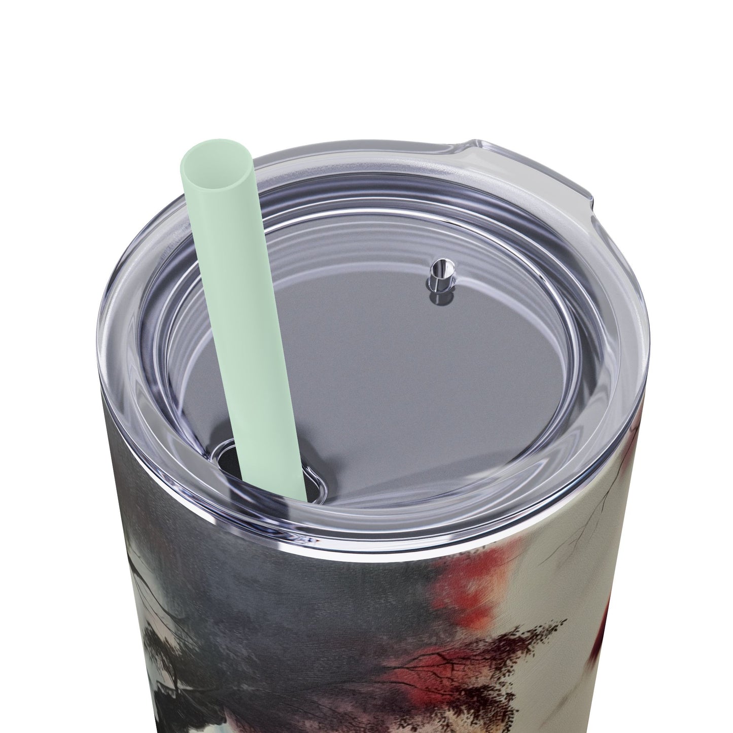 Skinny Tumbler with Straw, 20oz - Forest Insulated Tumbler