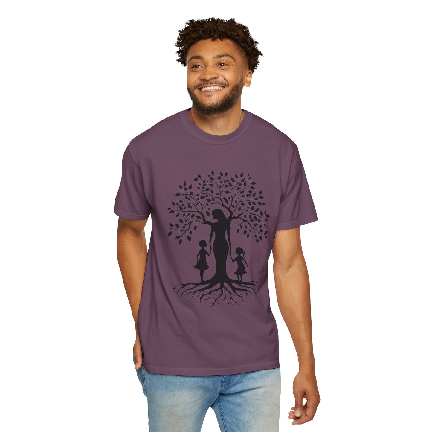 Nature-Inspired T-Shirt with Mom and Kids Design - Mother's day Gift - Birthday Gift