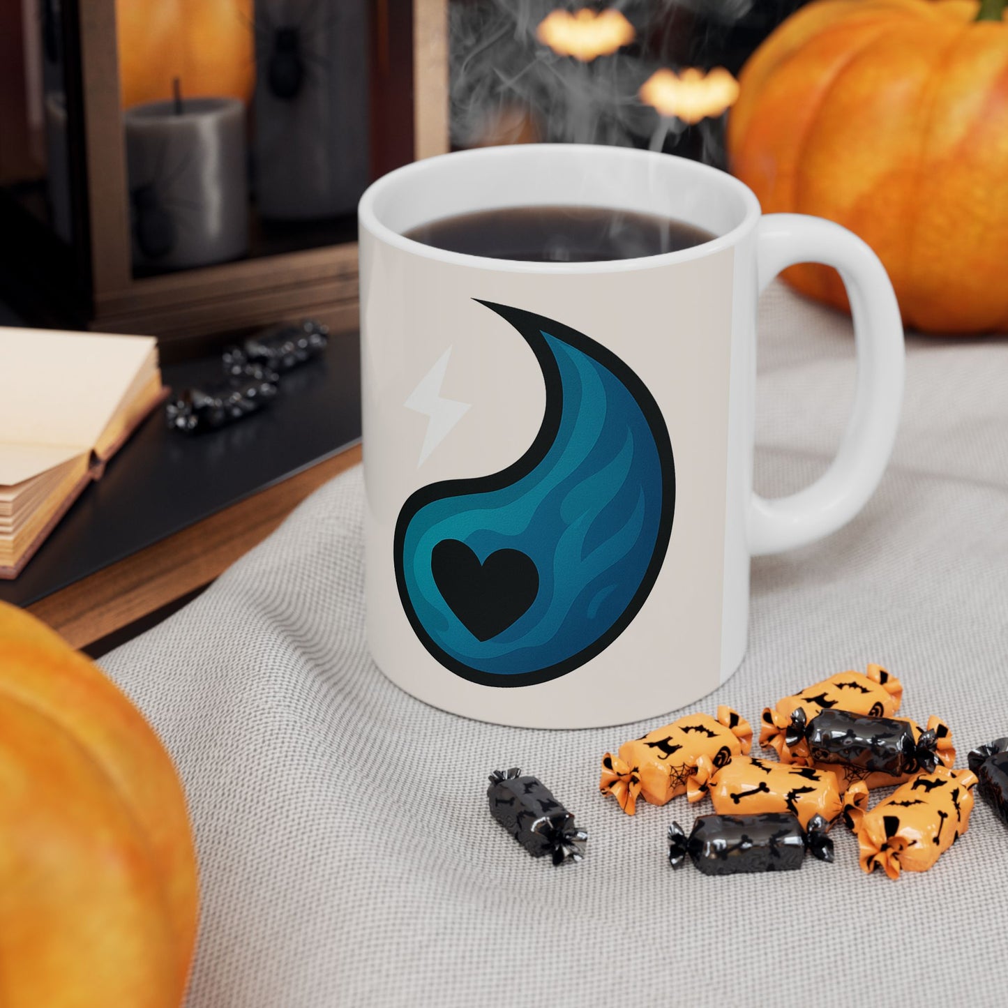 Heartwarming Ceramic Mug - Yin Yang Design for Coffee Lovers