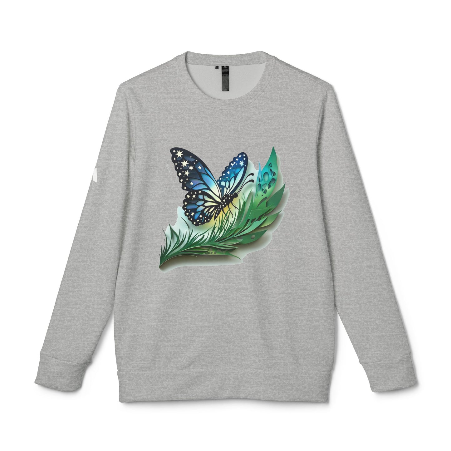 Butterfly Adidas Unisex Fleece Crewneck Sweatshirt