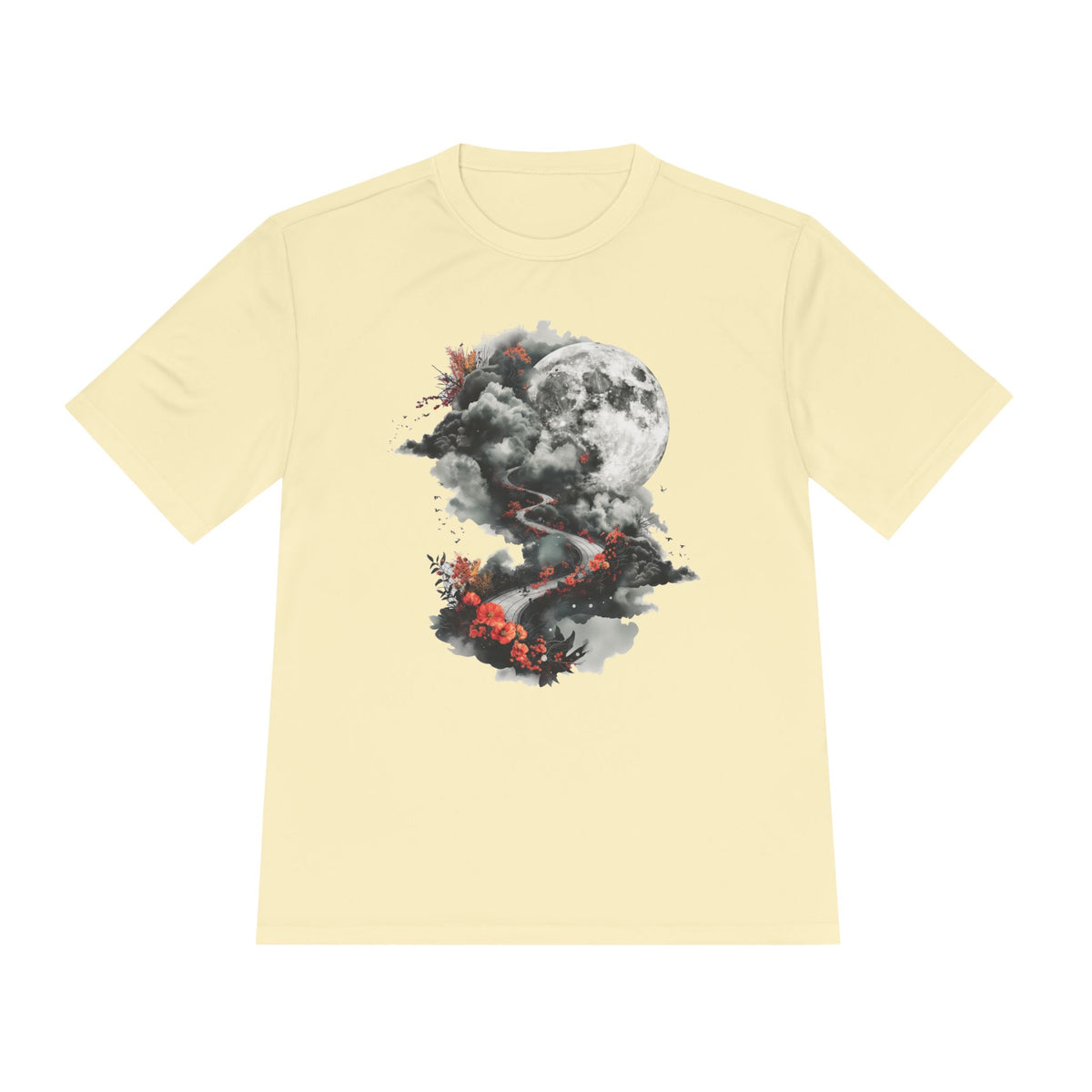 Unisex Wicking Tee Shirts - Beautiful Road Going up to Space T-shirt