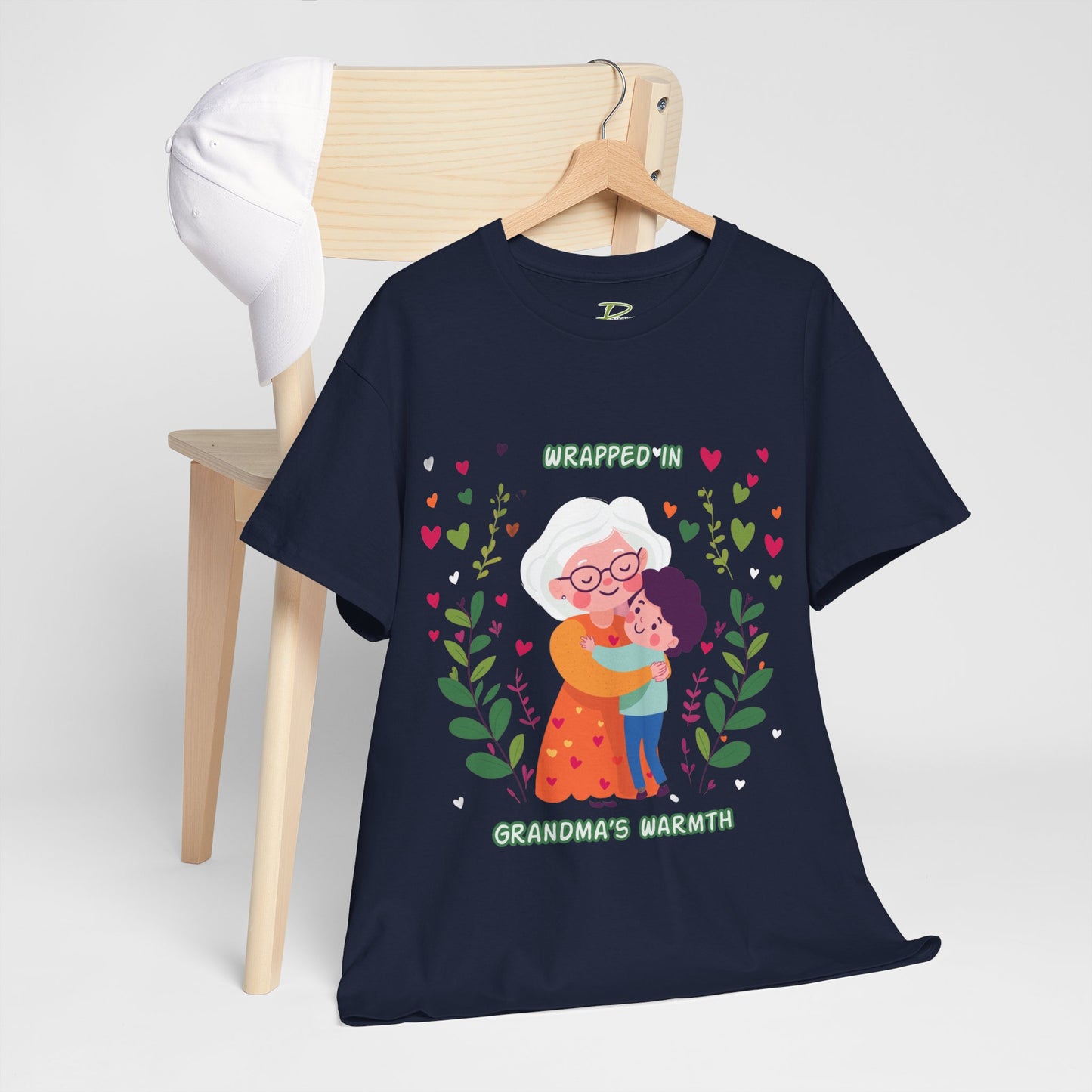 Grandma's Love Heavy Cotton Tee - Heartfelt Family Connection T-Shirt