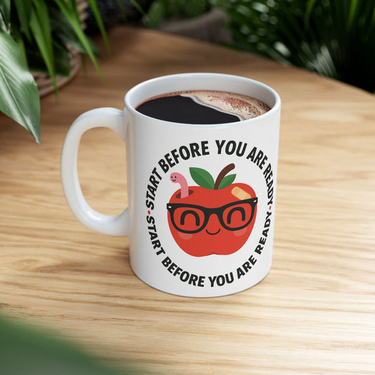 Motivational Ceramic Mug - Ideal for Self-Care, Study Sessions, Coffee Lovers, Motivational Gift