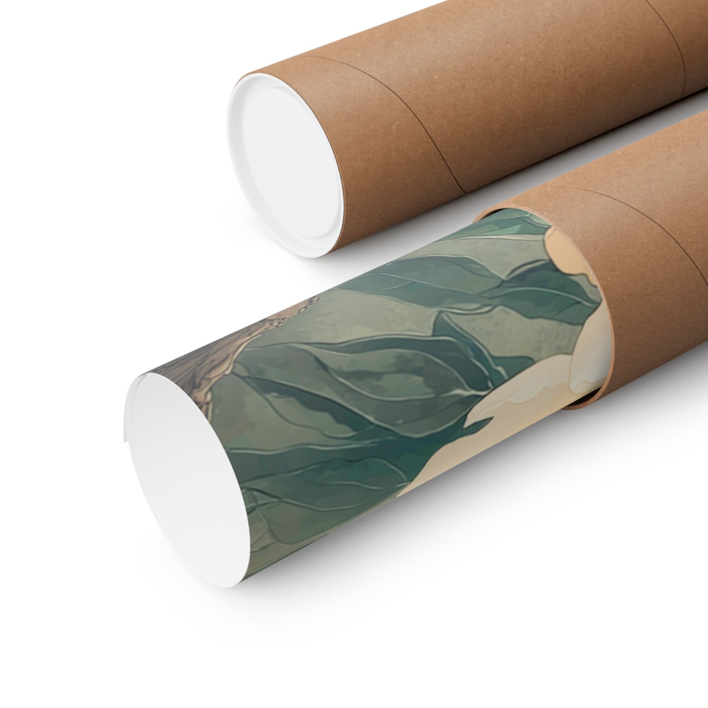 Matte Vertical Peacock Poster