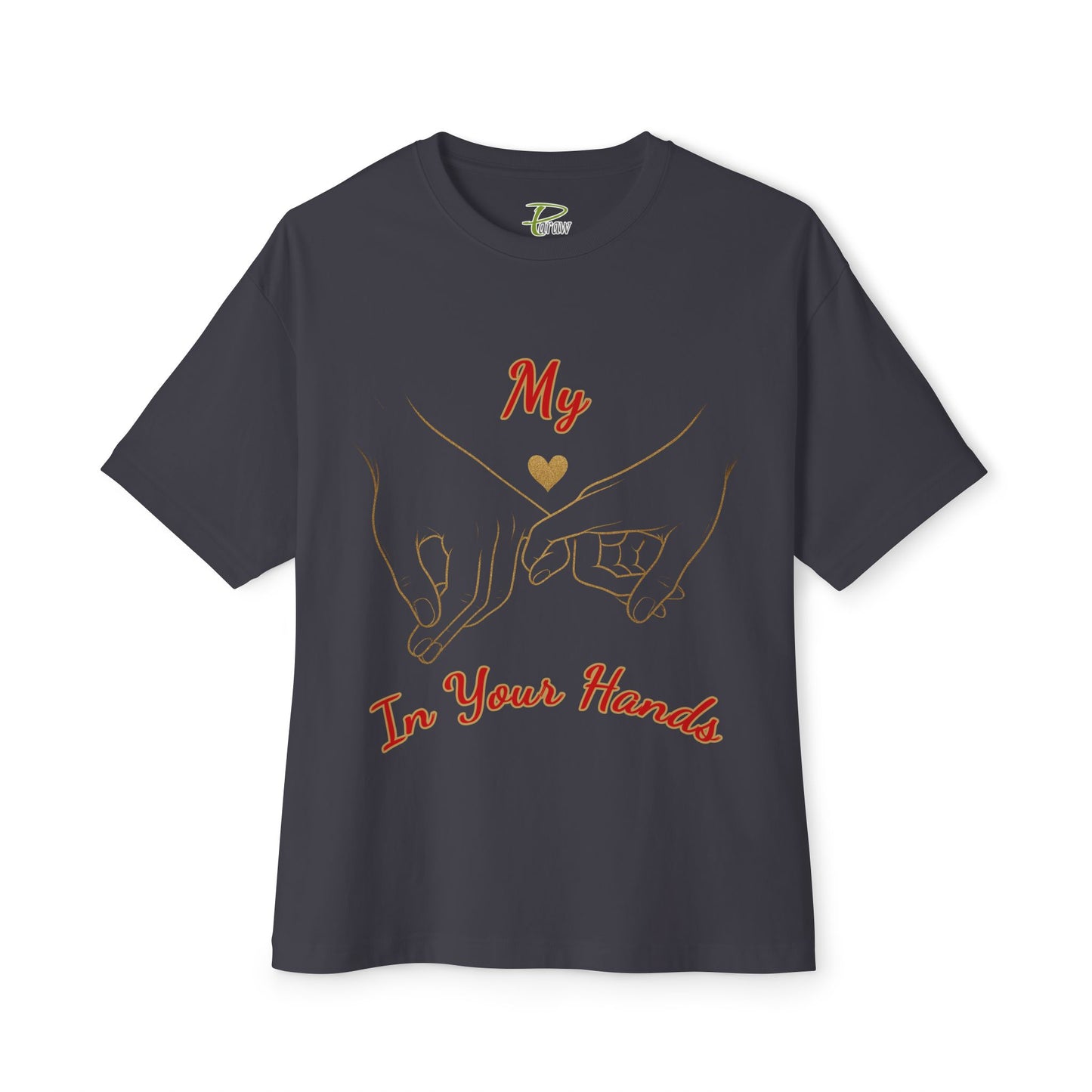 Unisex Oversized Boxy Tee - 'Love Connection' Graphic T-Shirt