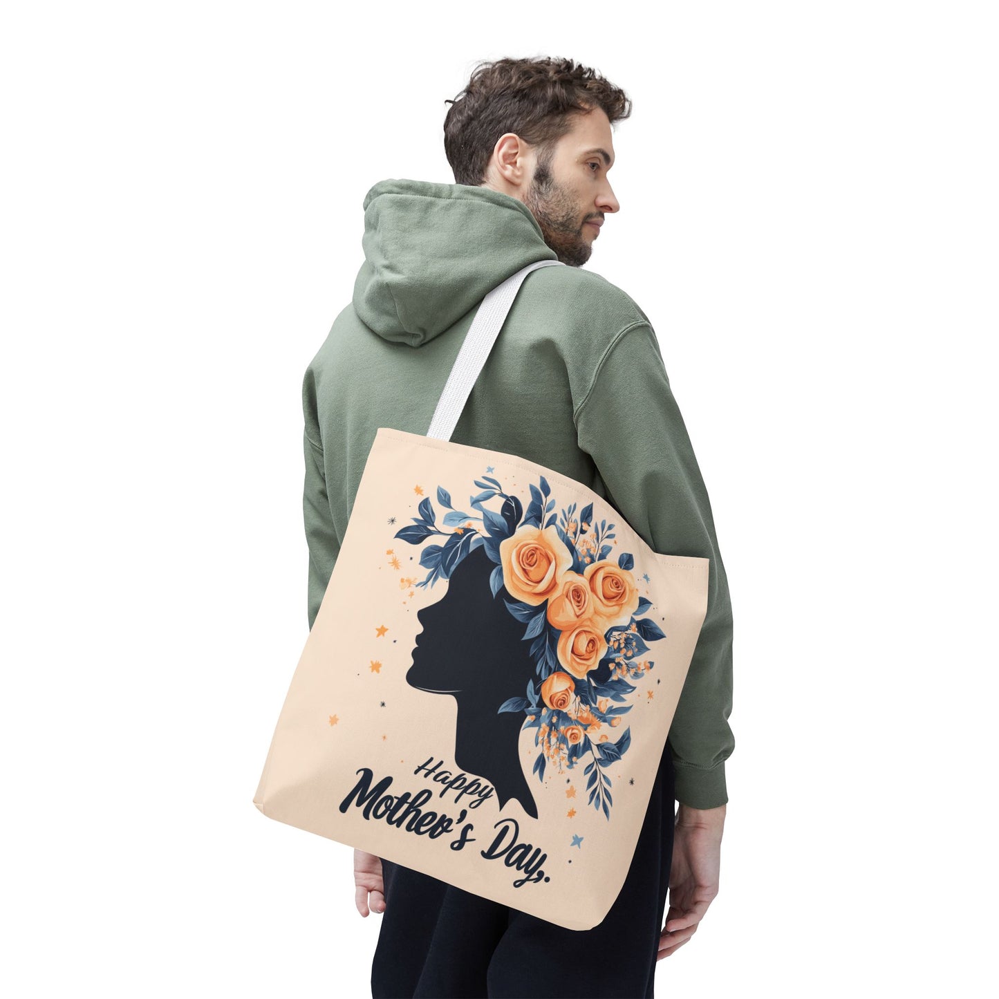 Happy Mother's Day Floral Tote Bag – Perfect Gift for Moms and Caregivers