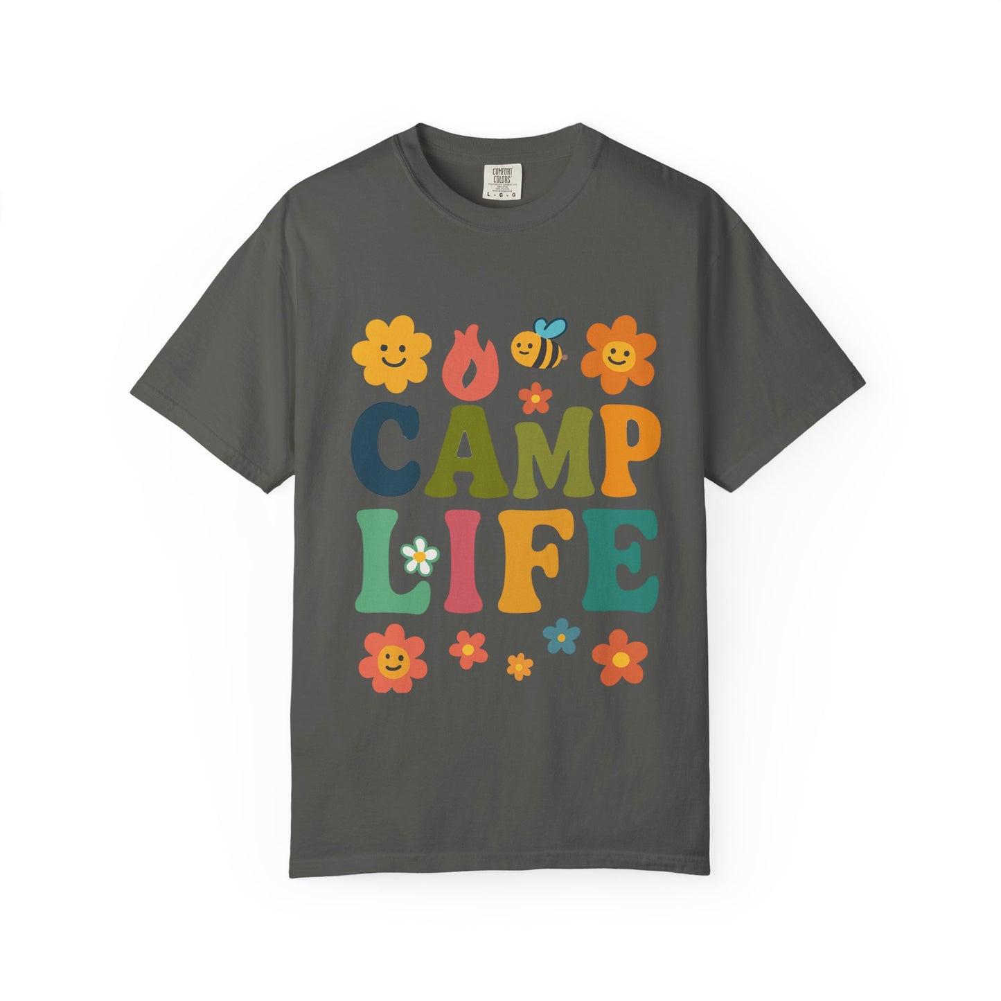 Camp Life Unisex Garment-Dyed T-Shirt - Fun and Colorful Outdoor Vibes