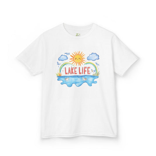 Kids Lake Life Tee - Fun and Playful Summer Shirt for Outdoor Adventures