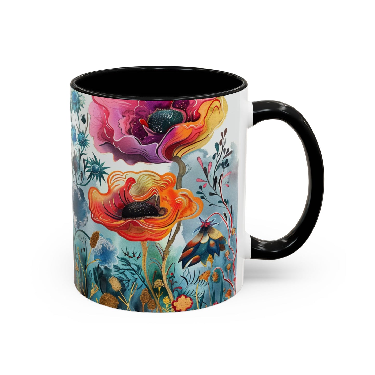Accent Watercolor Coffee Mug, (11, 15oz)