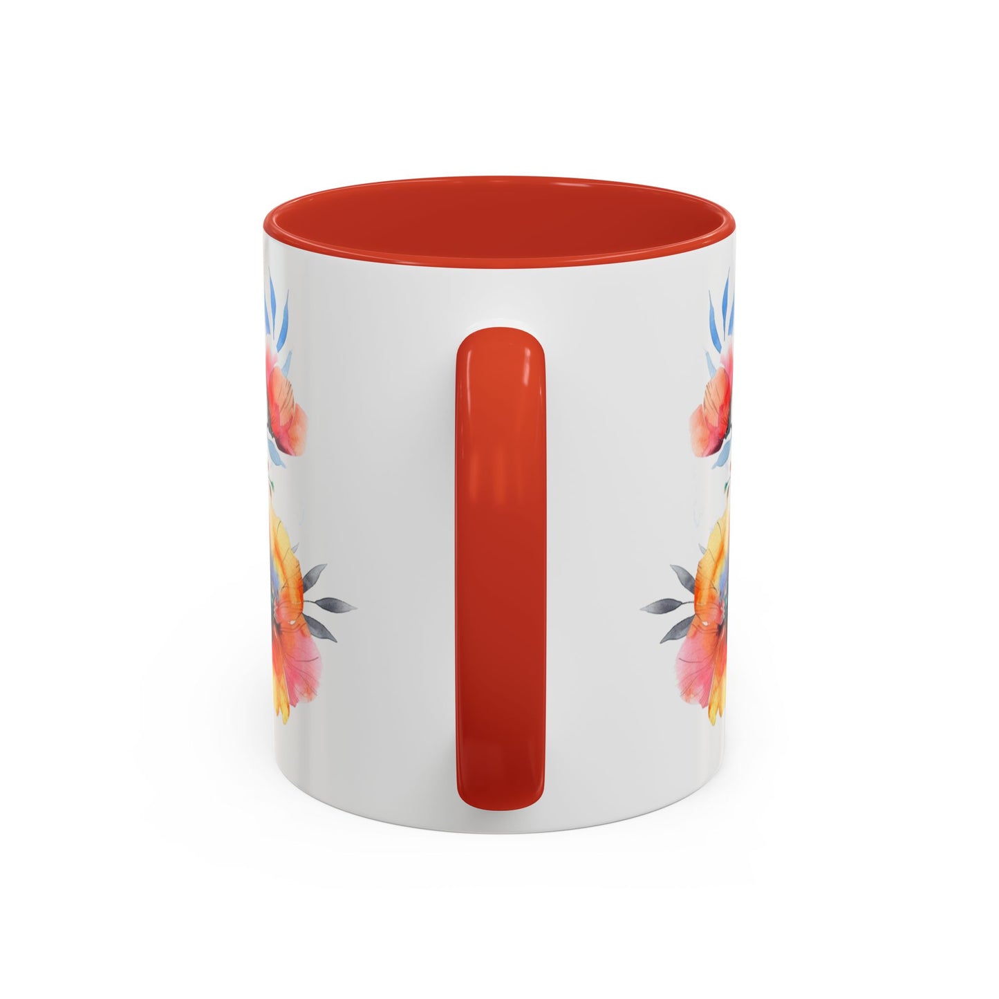 Oil colored Wildflowers Accent Coffee Mug, (11oz, 15oz)