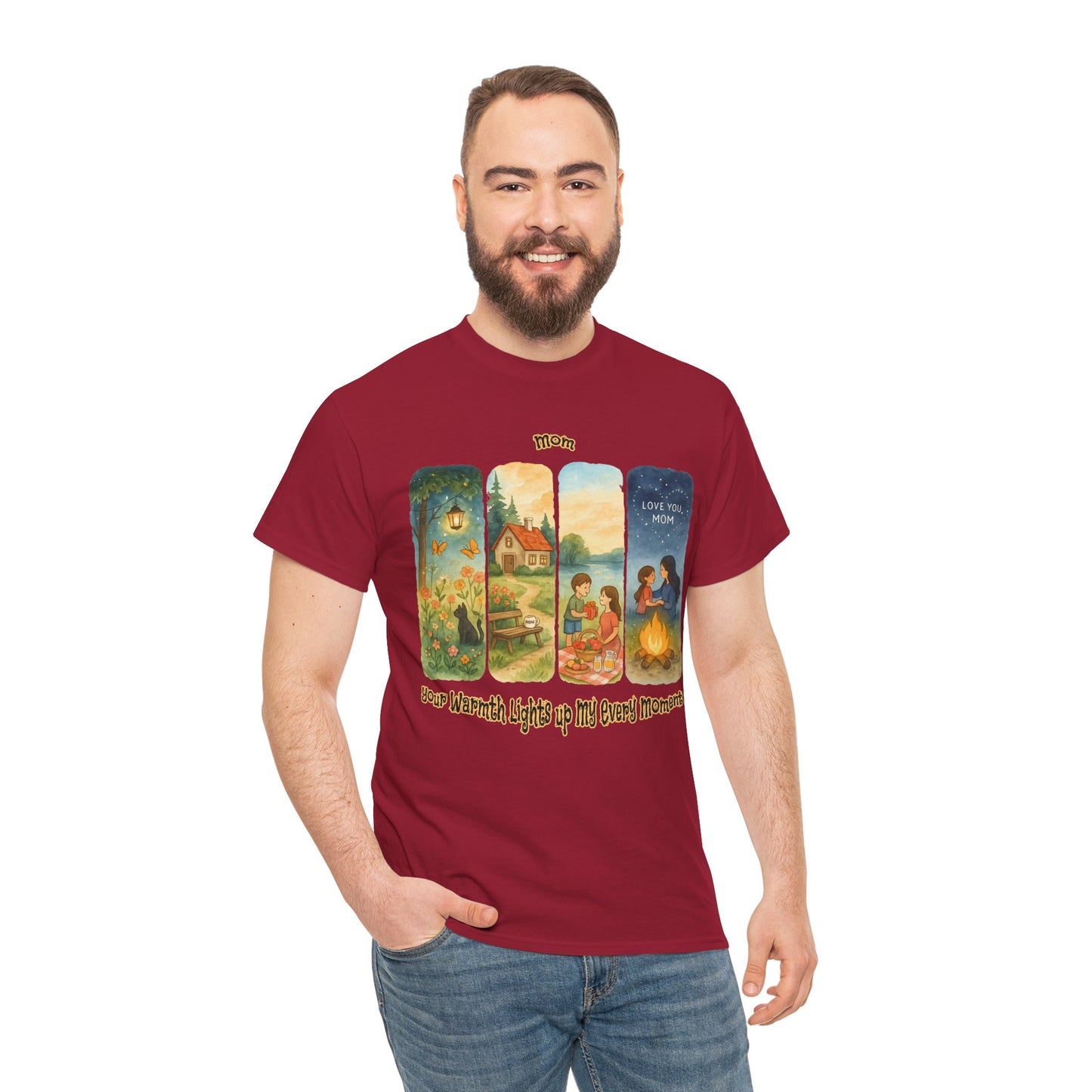 Mom Love Unisex Cotton Tee - Nostalgic & Heartwarming Gift for Mother's Day - Birthday Gift