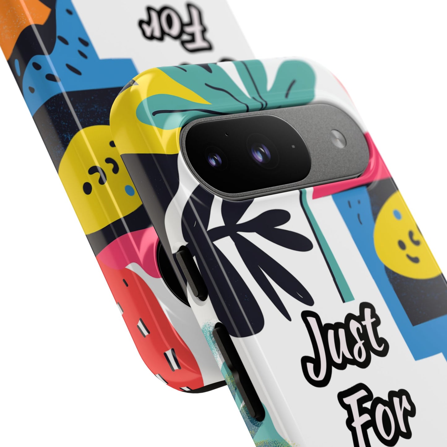 Colorful Phone Case with "Just For You" Design - Fun Gift, Unique Phone Accessory, Vibrant Design, Custom Gift Idea, Personal Touch