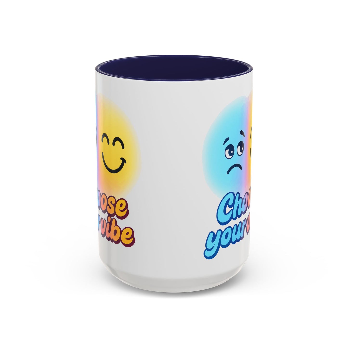 Choose Your Vibe Coffee Mug - Fun Accent Mug for Positive Energy, Happy Mood Gifts, Coffee Lovers, Unique Cup for Home or Office