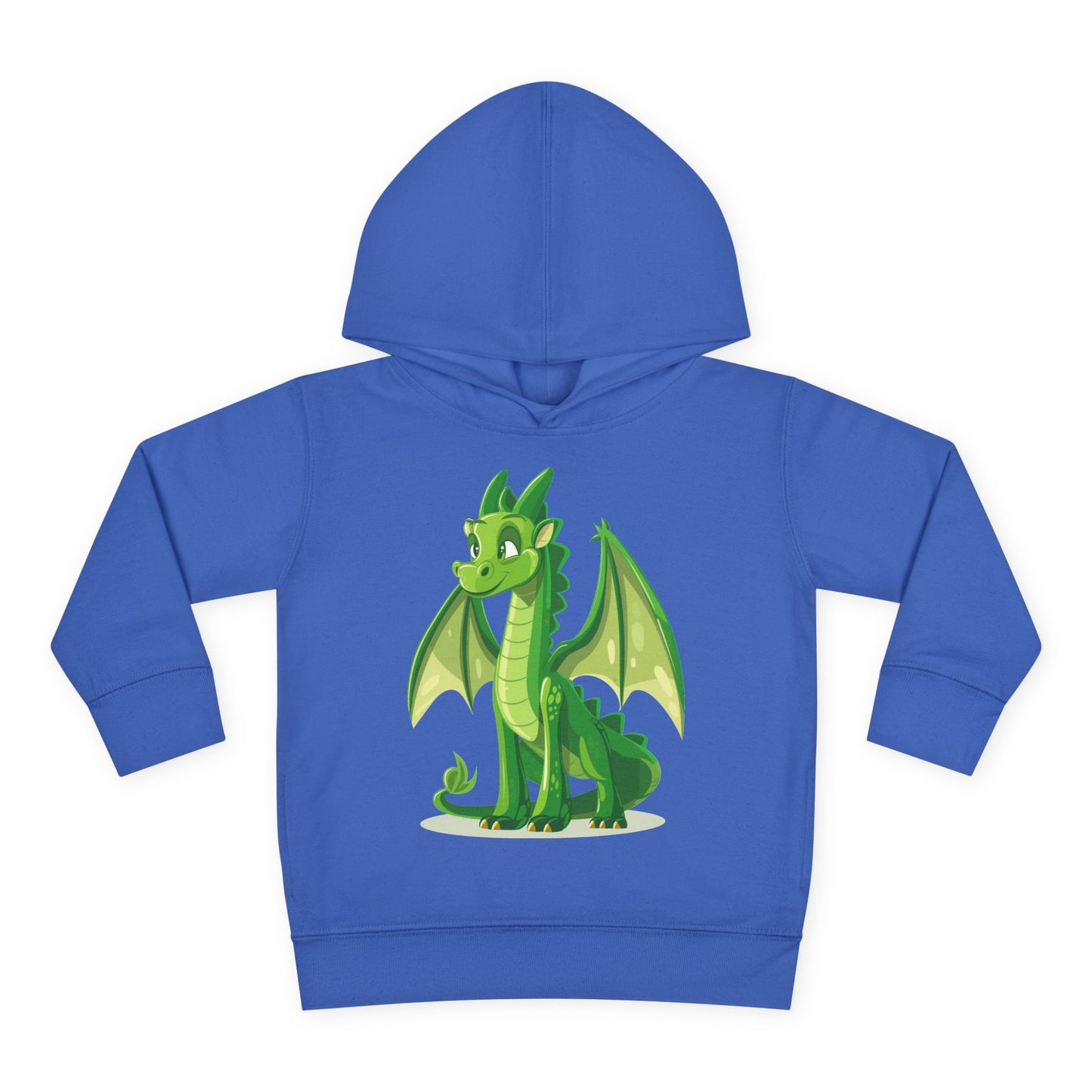 Toddler Pullover Fleece Hoodie - Cute Cartoon Dragon Design Hoodie