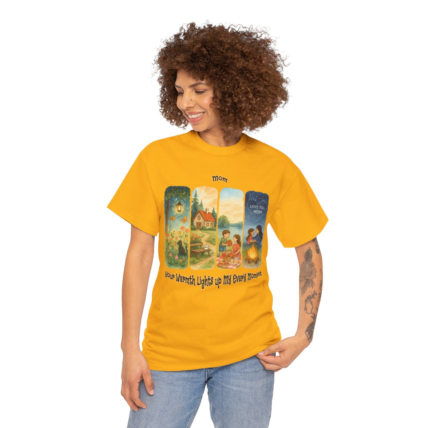 Mom Love Unisex Cotton Tee - Nostalgic & Heartwarming Gift for Mother's Day - Birthday Gift