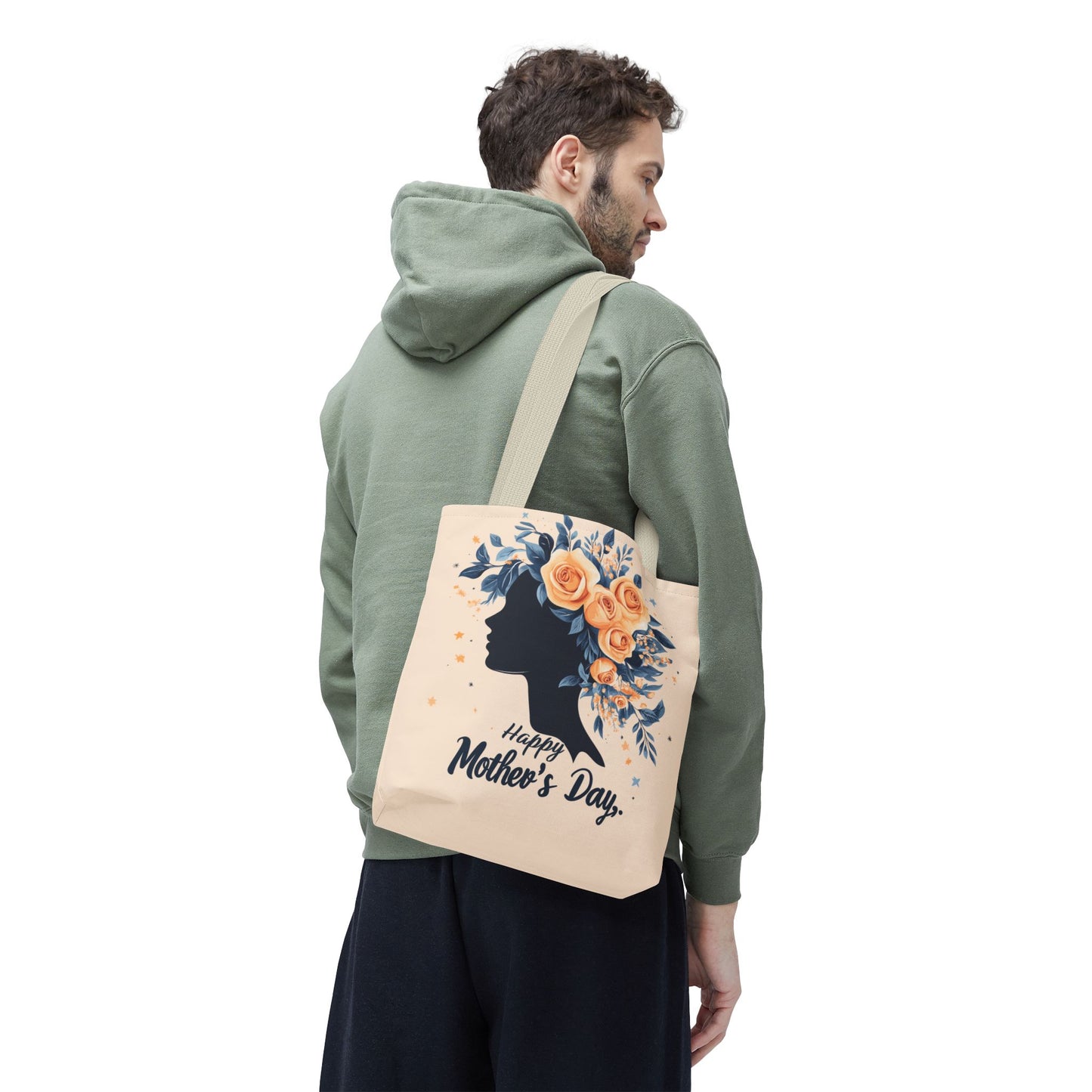 Happy Mother's Day Floral Tote Bag – Perfect Gift for Moms and Caregivers