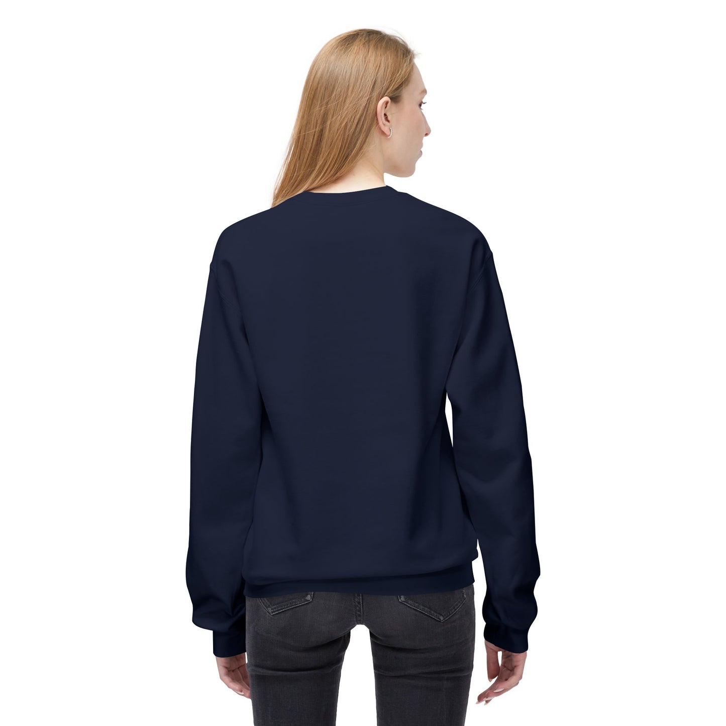 Unisex Midweight Soft style Fleece Crewneck Sweatshirt - Majestic Lion Design Sweatshirt