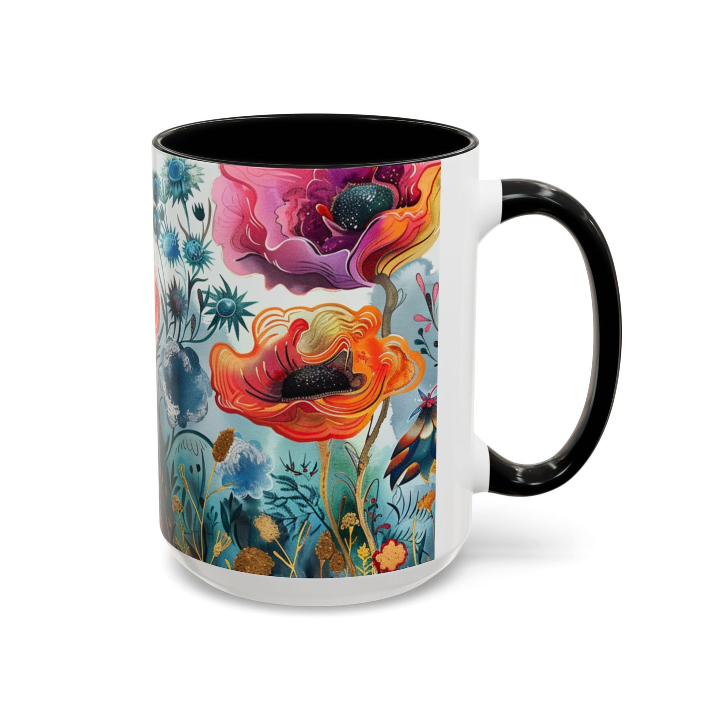 Accent Watercolor Coffee Mug, (11, 15oz)