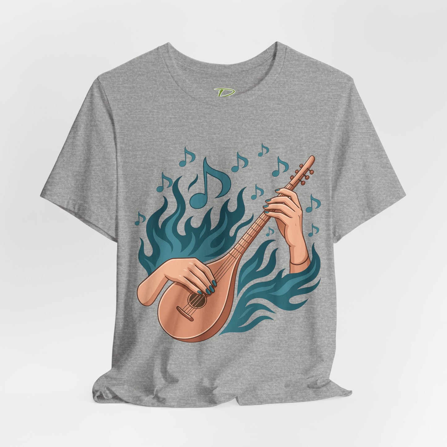 Musical Vibes Tee, Women's Graphic T-Shirt, Music Lover Gift, Casual Wear, Festival Outfit, Band Merch - Lightweight Fabric Tee