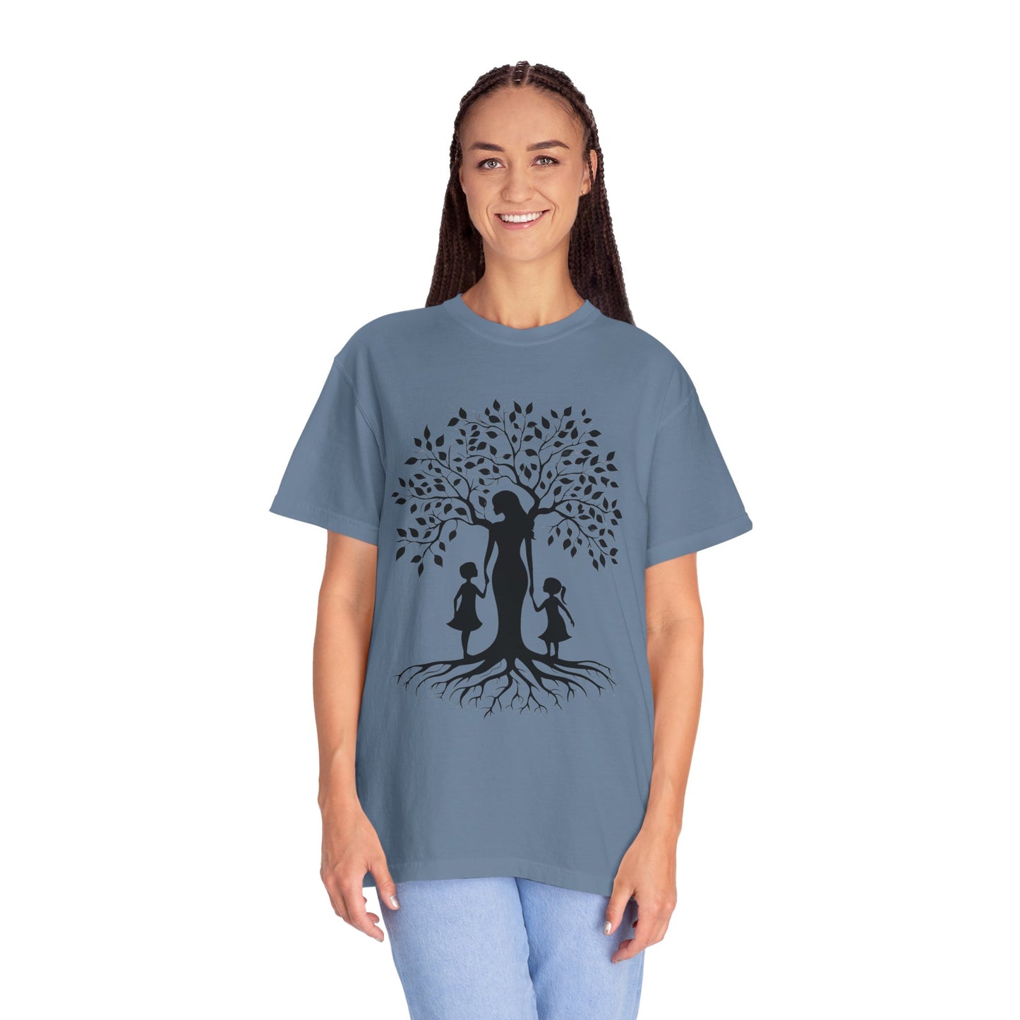 Nature-Inspired T-Shirt with Mom and Kids Design - Mother's day Gift - Birthday Gift