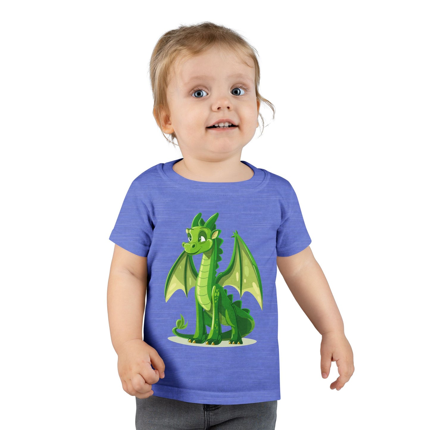 Cute Green Dragon Toddler T-Shirt - Adorable Kids Tee for Playtime and Parties - Unisex Toddler T-Shirt