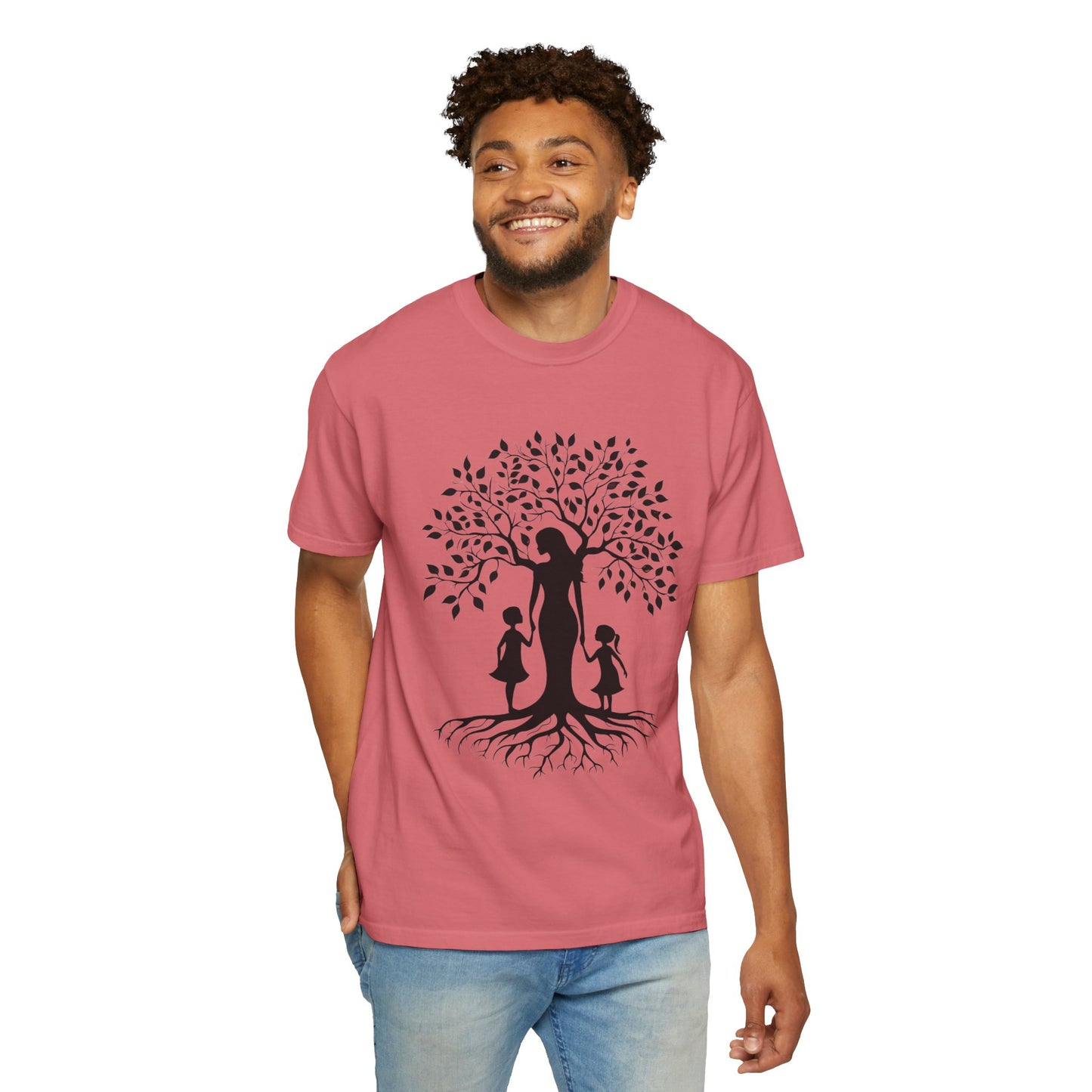 Nature-Inspired T-Shirt with Mom and Kids Design - Mother's day Gift - Birthday Gift