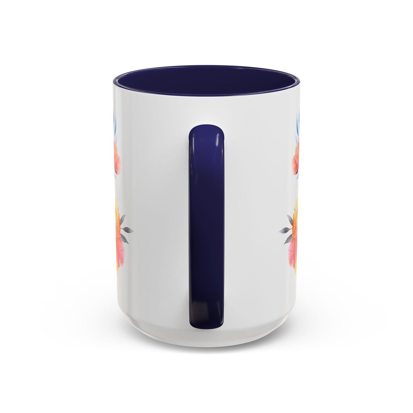 Oil colored Wildflowers Accent Coffee Mug, (11oz, 15oz)