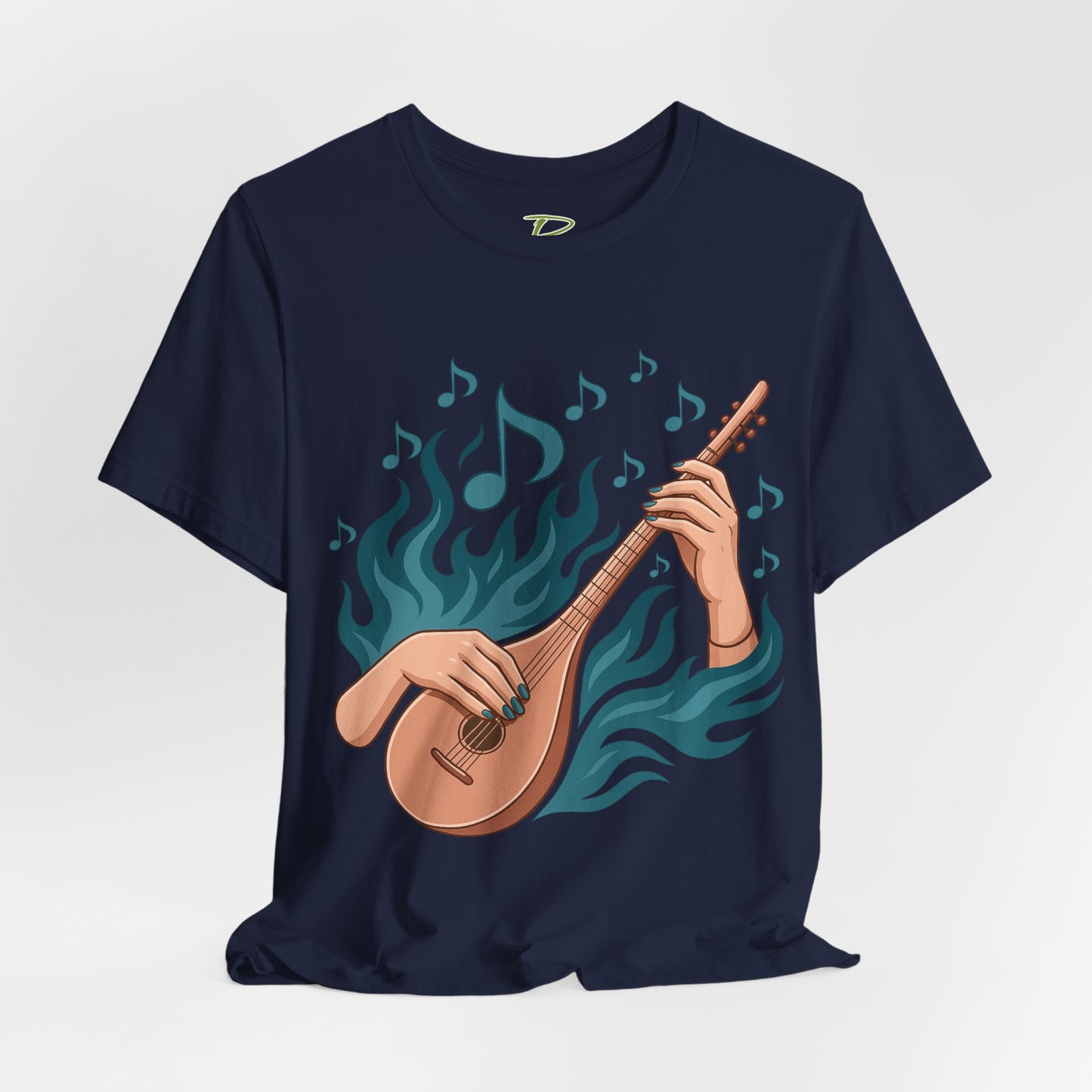 Musical Vibes Tee, Women's Graphic T-Shirt, Music Lover Gift, Casual Wear, Festival Outfit, Band Merch - Lightweight Fabric Tee