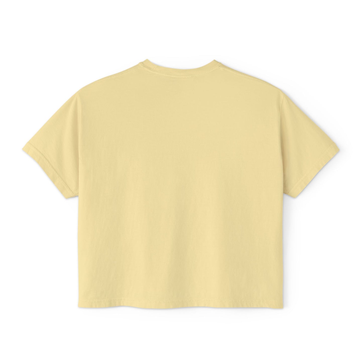 Boho Floral Women's Boxy Tee - Artistic Graphic T-Shirt for Everyday Style