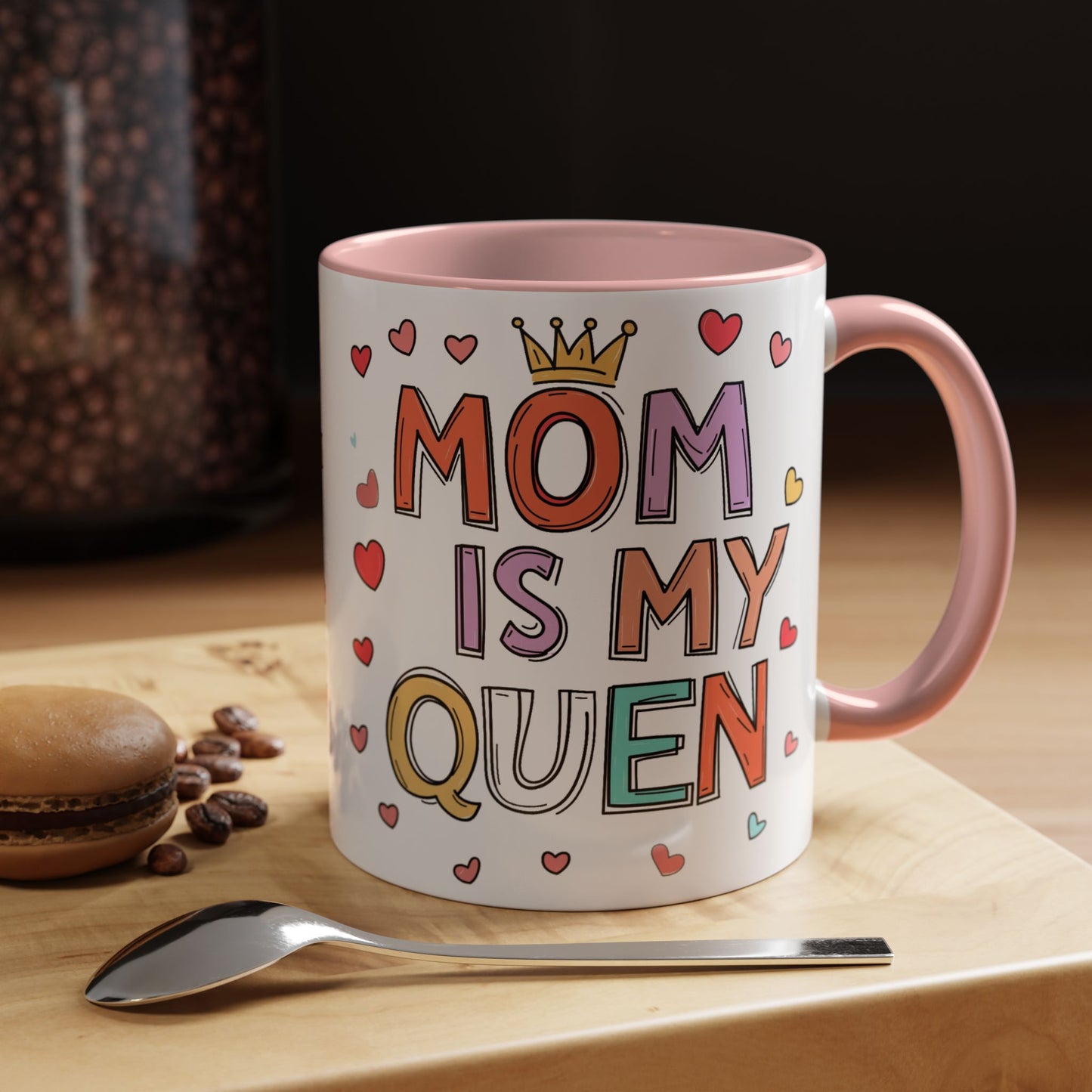 Queen Mom Accent Coffee Mug - Perfect Gift for Mother's Day - Birthday Gift