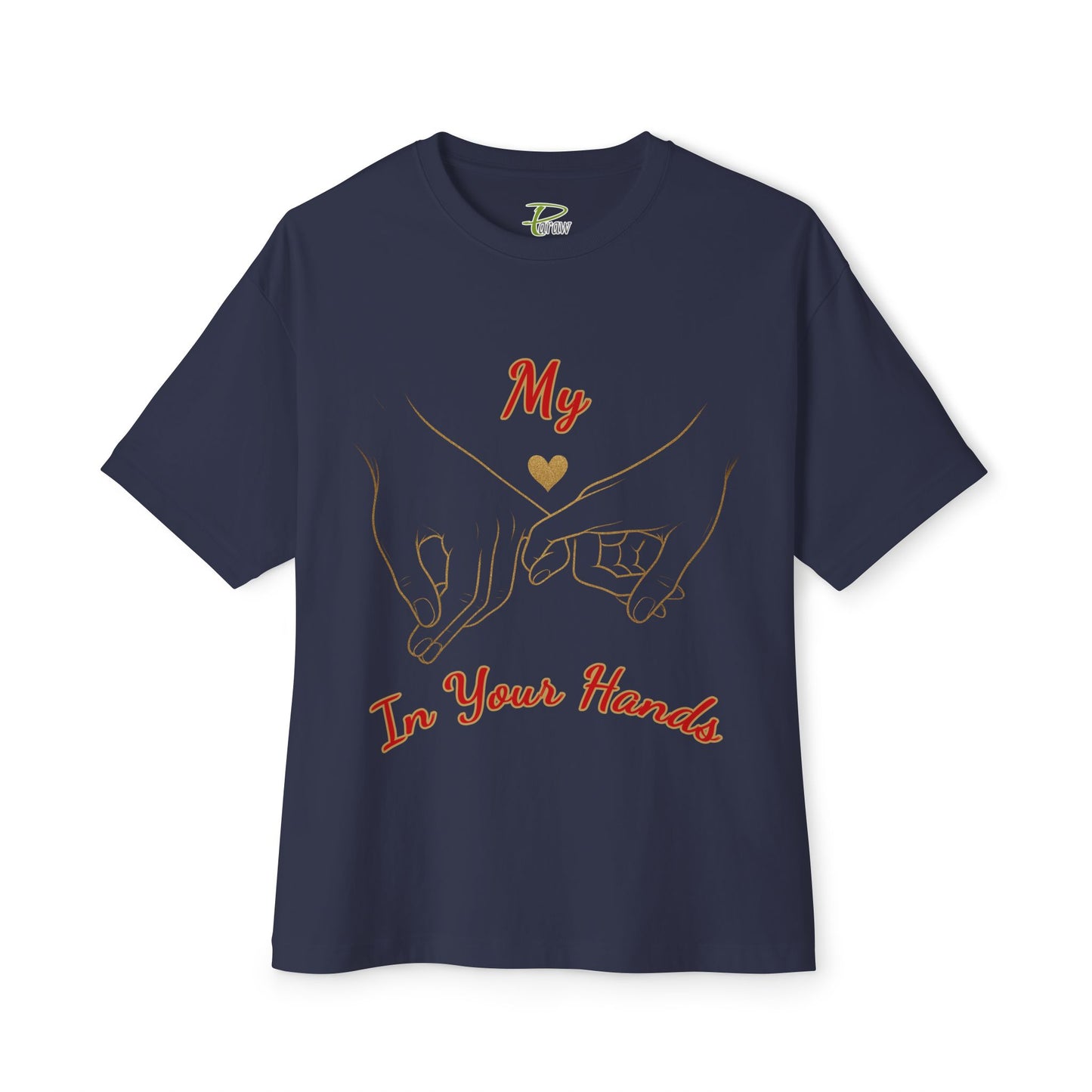 Unisex Oversized Boxy Tee - 'Love Connection' Graphic T-Shirt