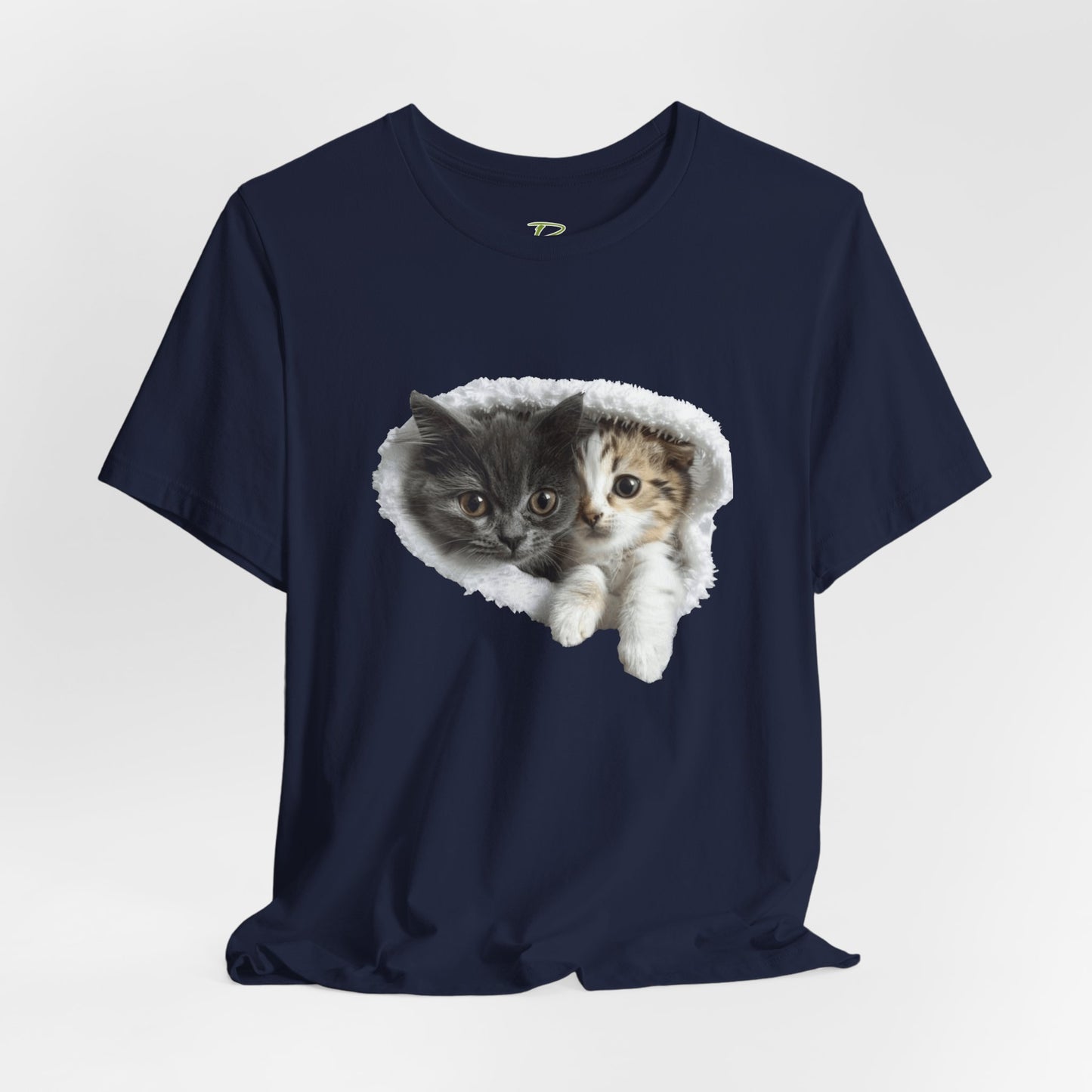 Cute Cats T-shirt for Cat Lovers - Lightweight Fabric Tee