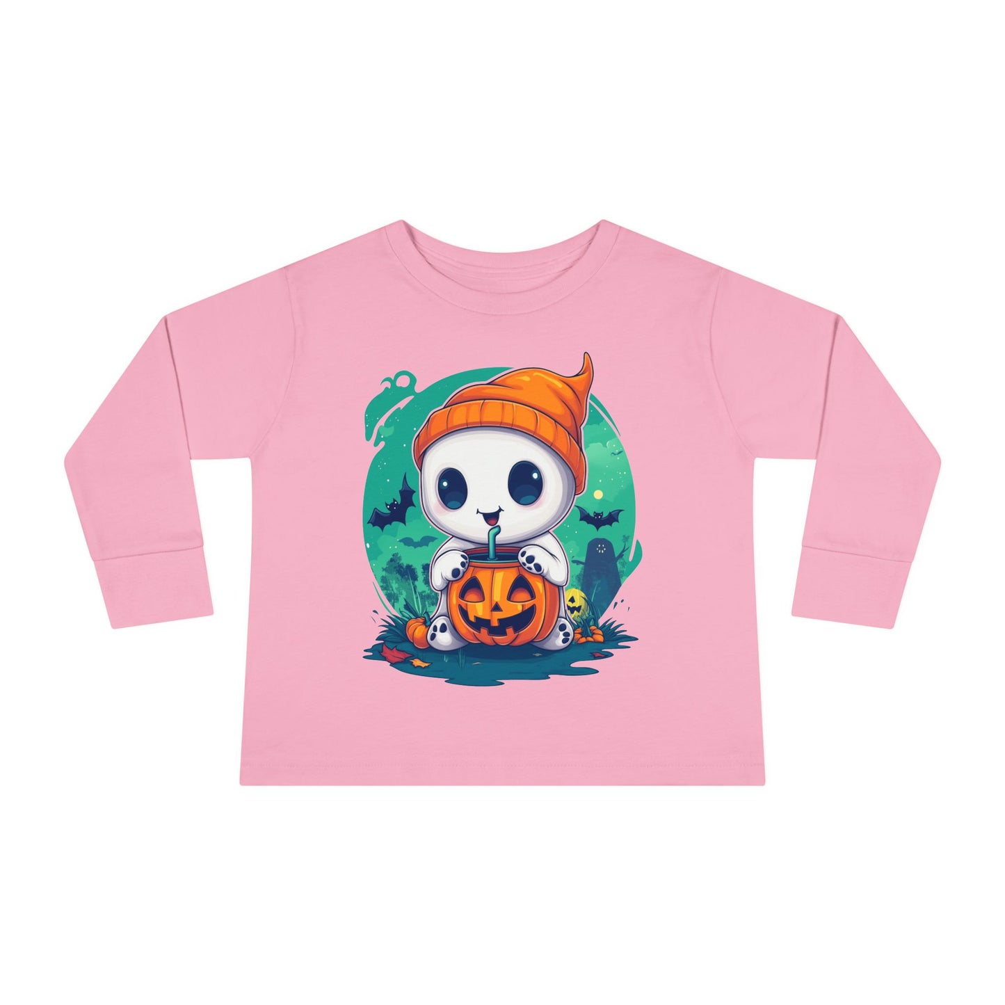 Toddler Long Sleeve Tee - Cute Halloween Design - Soft & Cozy Toddler Shirt