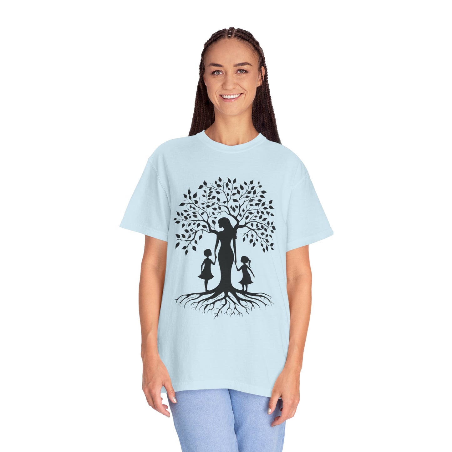 Nature-Inspired T-Shirt with Mom and Kids Design - Mother's day Gift - Birthday Gift