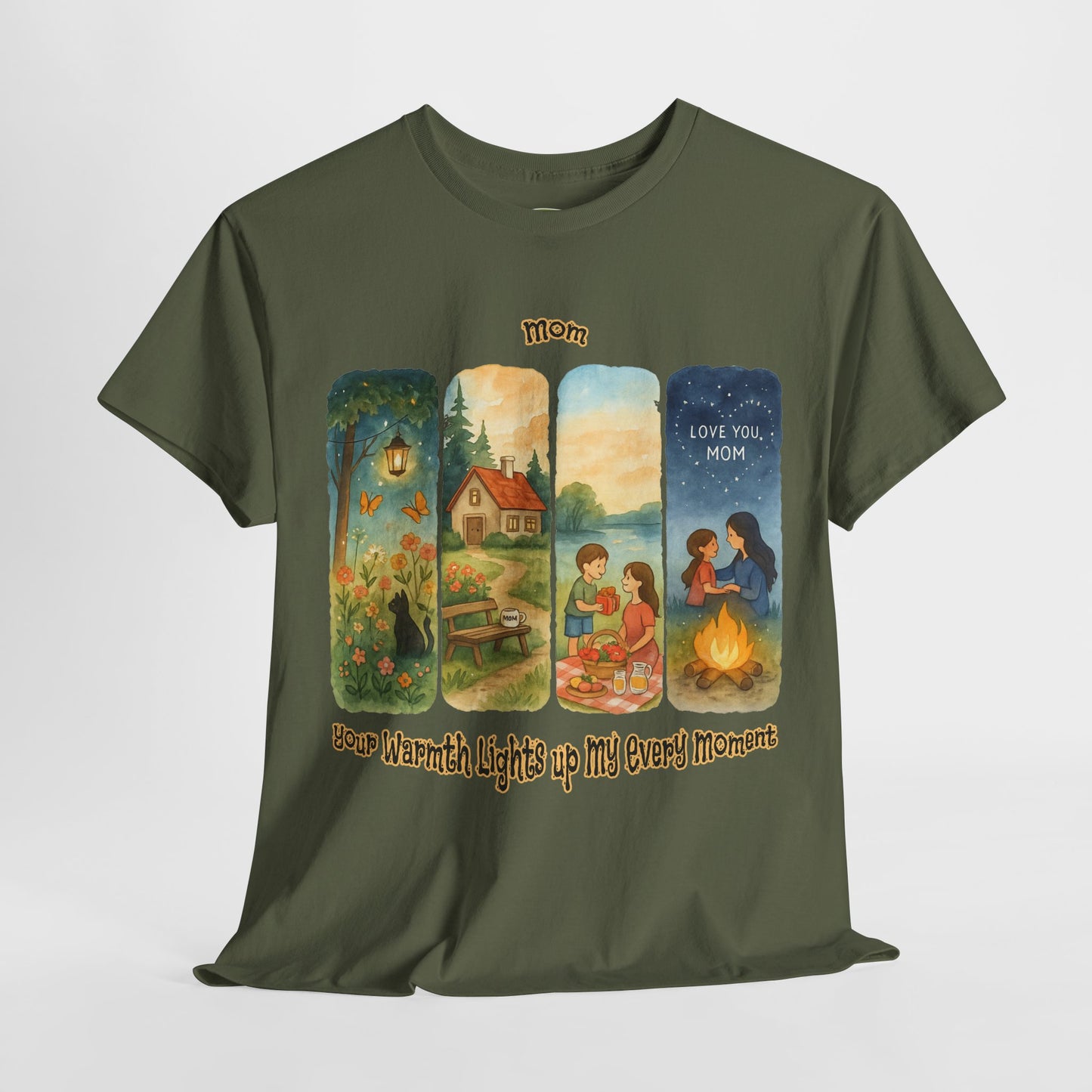 Mom Love Unisex Cotton Tee - Nostalgic & Heartwarming Gift for Mother's Day - Birthday Gift