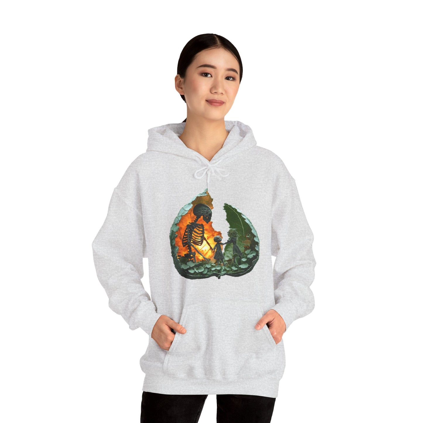 Unisex Heavy Blend™ Hooded Sweatshirt - Skeleton Design Hoodie