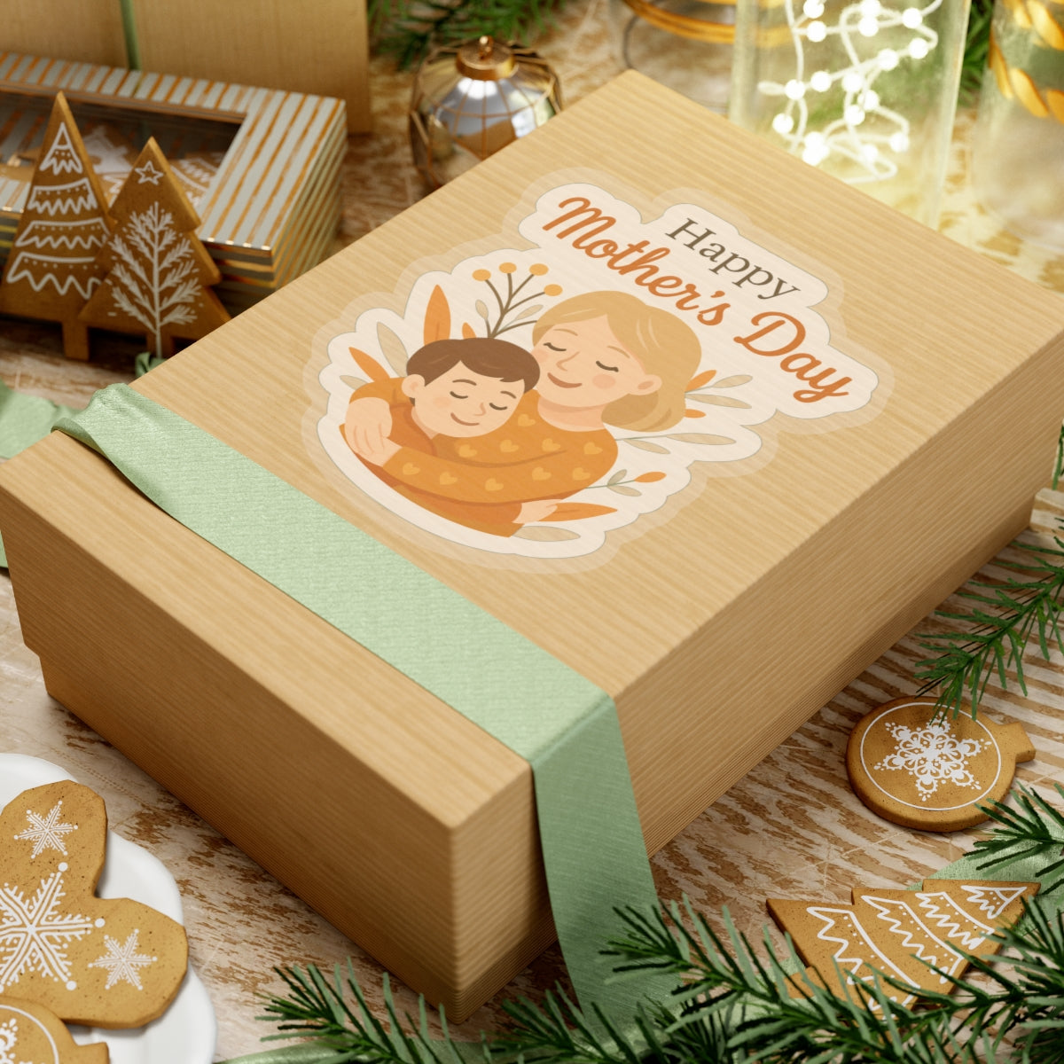 Happy Mother's Day Kiss-Cut Stickers - Perfect for Gifts and Celebrations