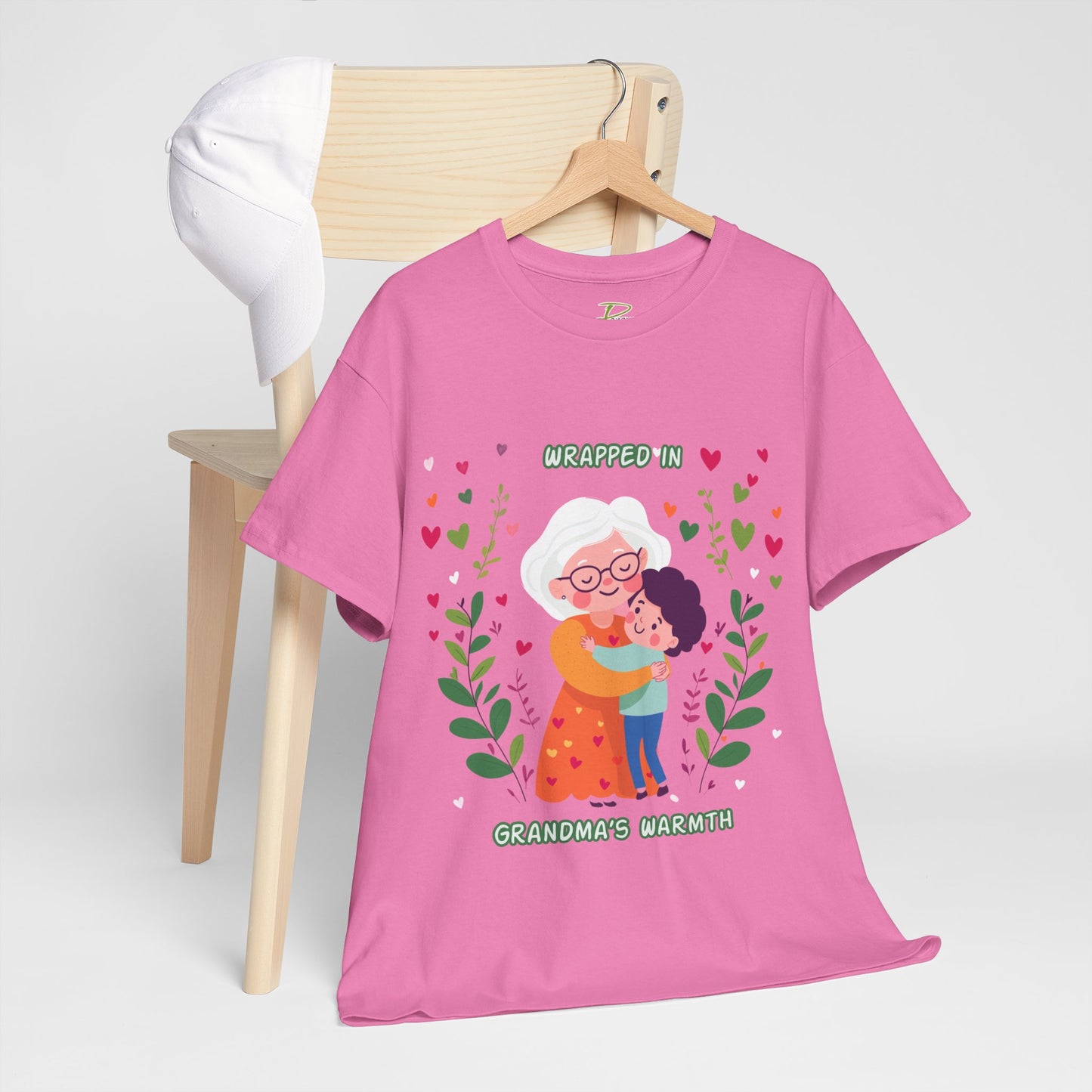Grandma's Love Heavy Cotton Tee - Heartfelt Family Connection T-Shirt
