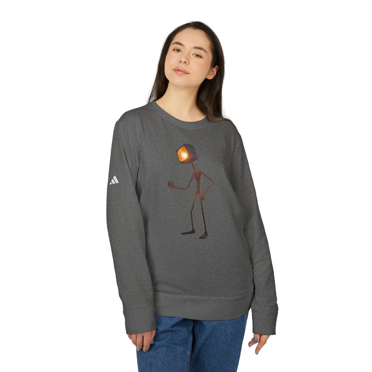 Victory Lamp Adidas Unisex Fleece Crewneck Sweatshirt