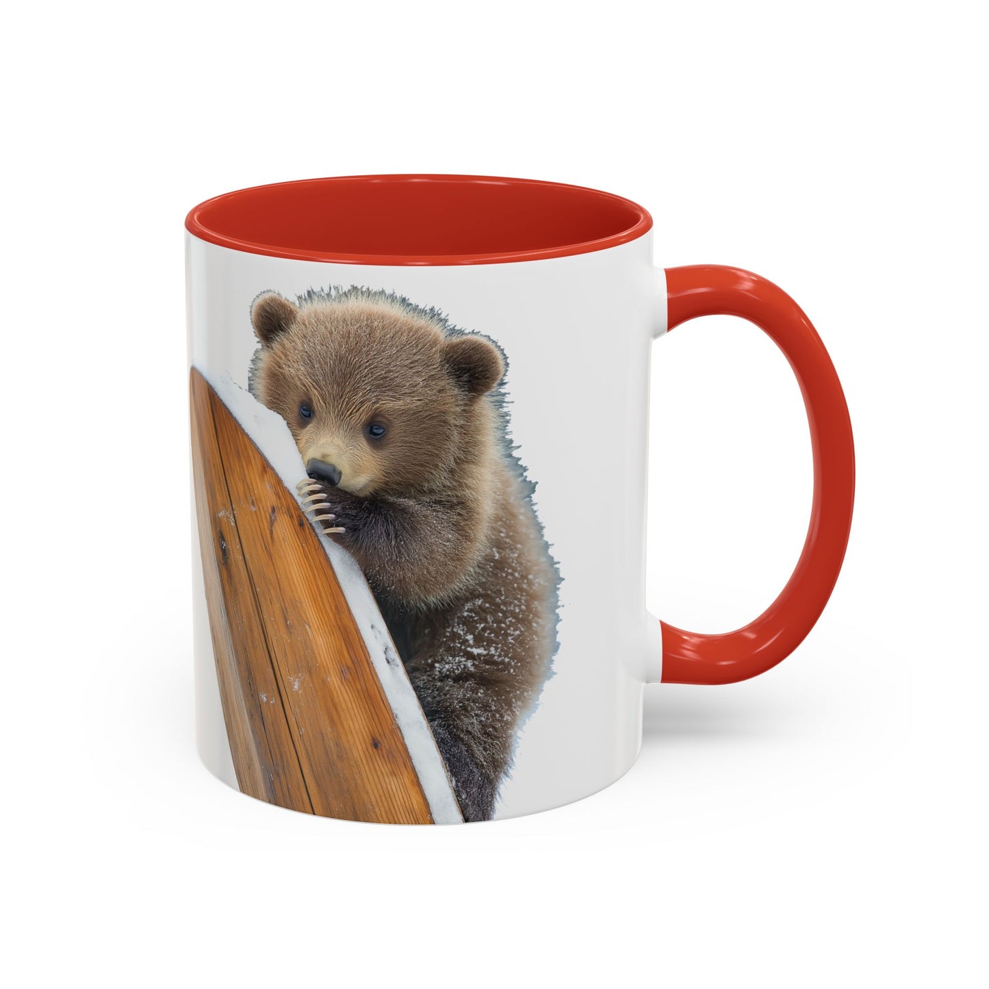 Bear Accent Watercolor Coffee Mug, (11oz, 15oz)