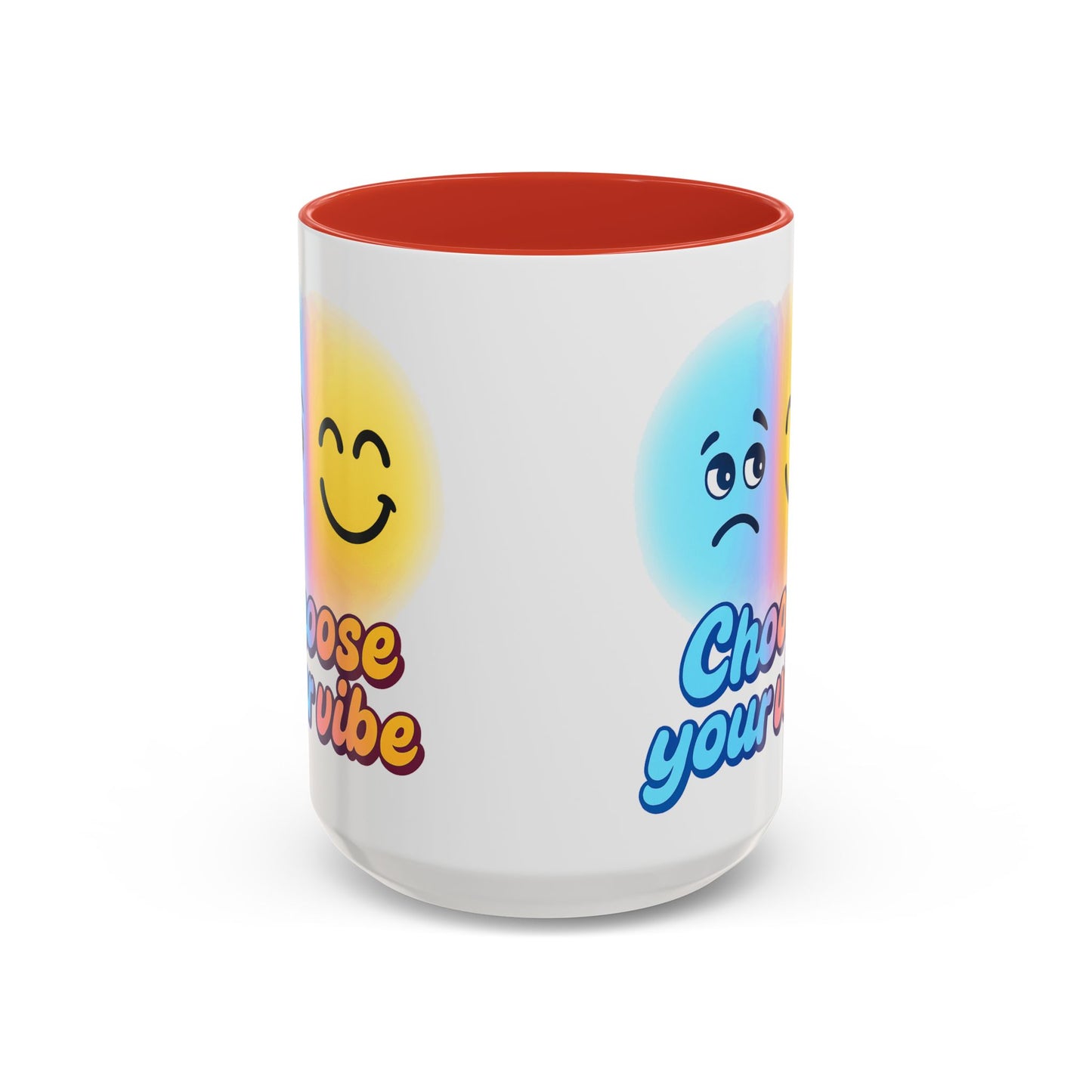 Choose Your Vibe Coffee Mug - Fun Accent Mug for Positive Energy, Happy Mood Gifts, Coffee Lovers, Unique Cup for Home or Office