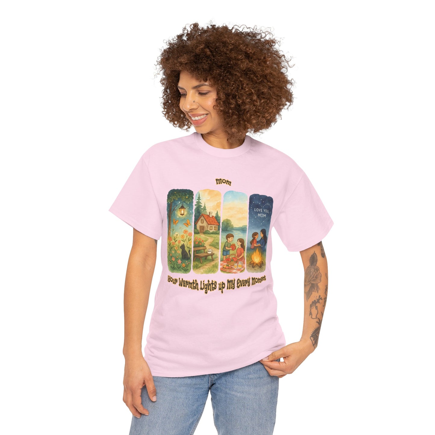 Mom Love Unisex Cotton Tee - Nostalgic & Heartwarming Gift for Mother's Day - Birthday Gift