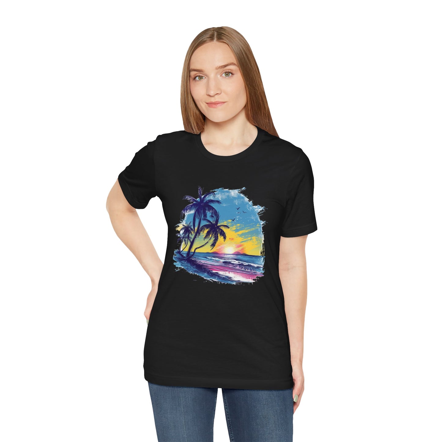Island Beach Dreams T-shirt - Lightweight Fabric Tee