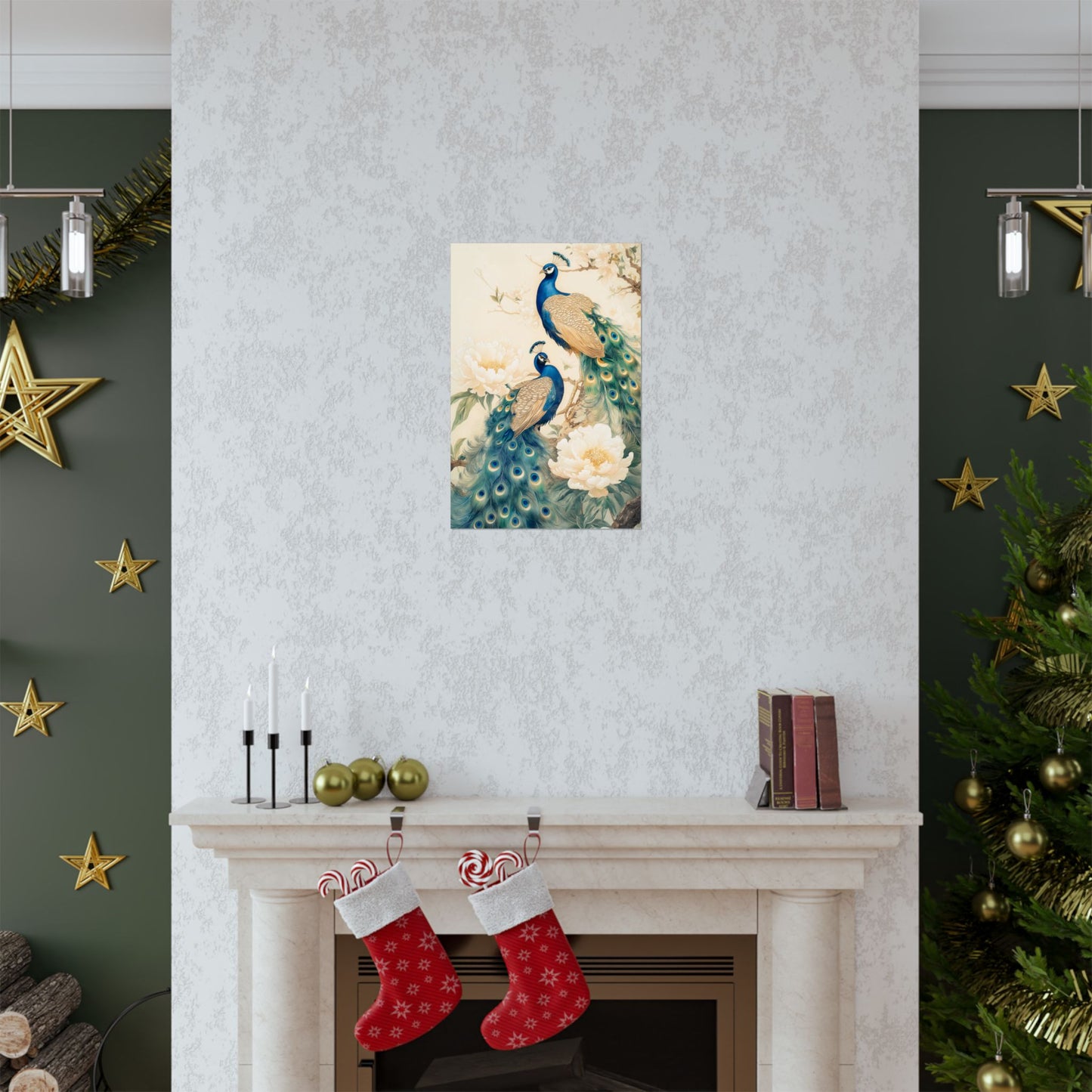 Matte Vertical Peacock Poster