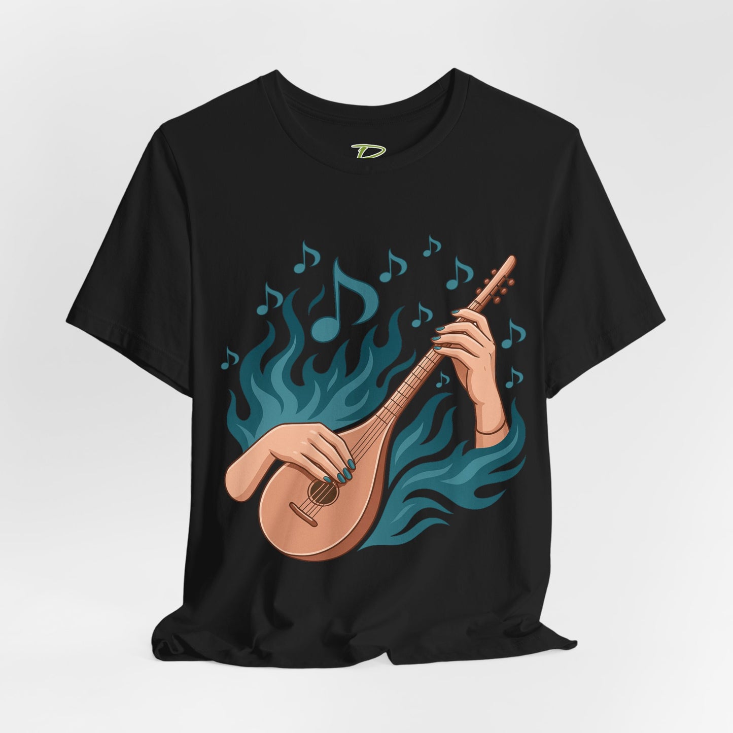 Musical Vibes Tee, Women's Graphic T-Shirt, Music Lover Gift, Casual Wear, Festival Outfit, Band Merch - Lightweight Fabric Tee