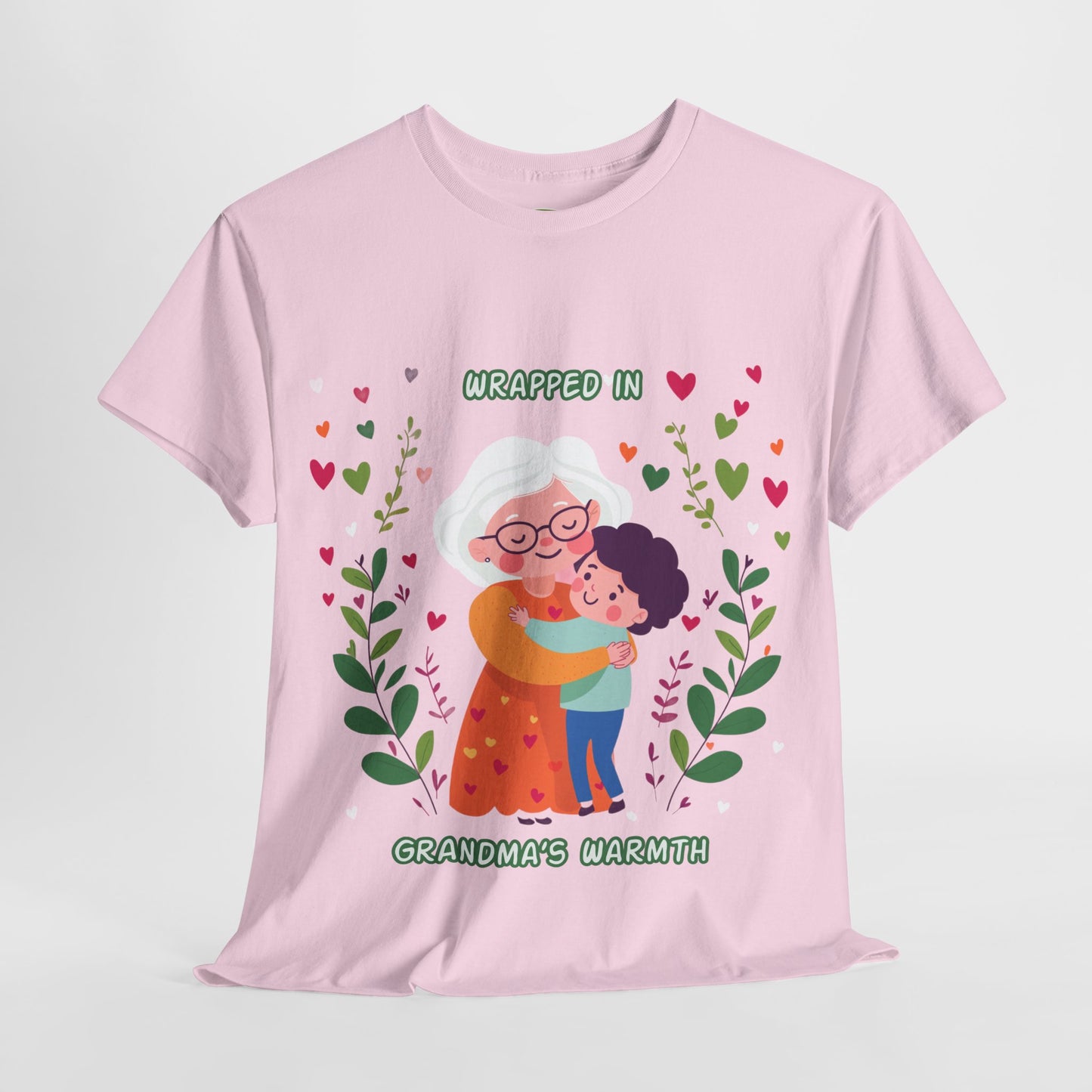 Grandma's Love Heavy Cotton Tee - Heartfelt Family Connection T-Shirt