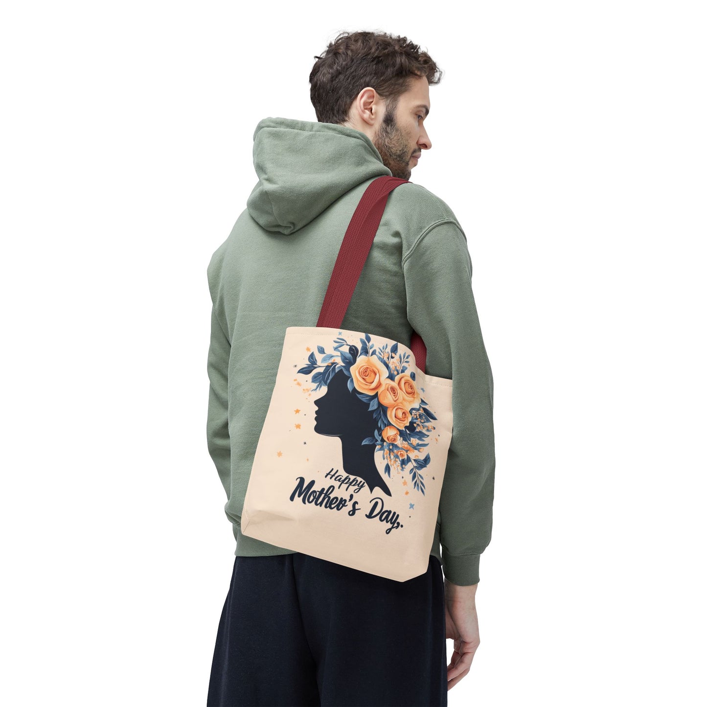 Happy Mother's Day Floral Tote Bag – Perfect Gift for Moms and Caregivers