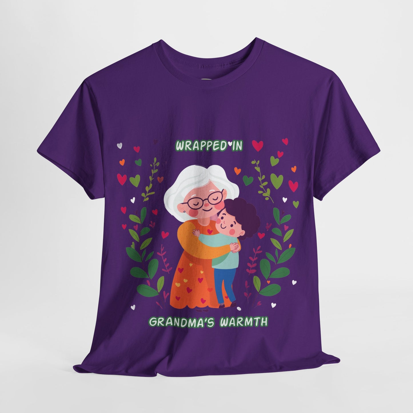 Grandma's Love Heavy Cotton Tee - Heartfelt Family Connection T-Shirt