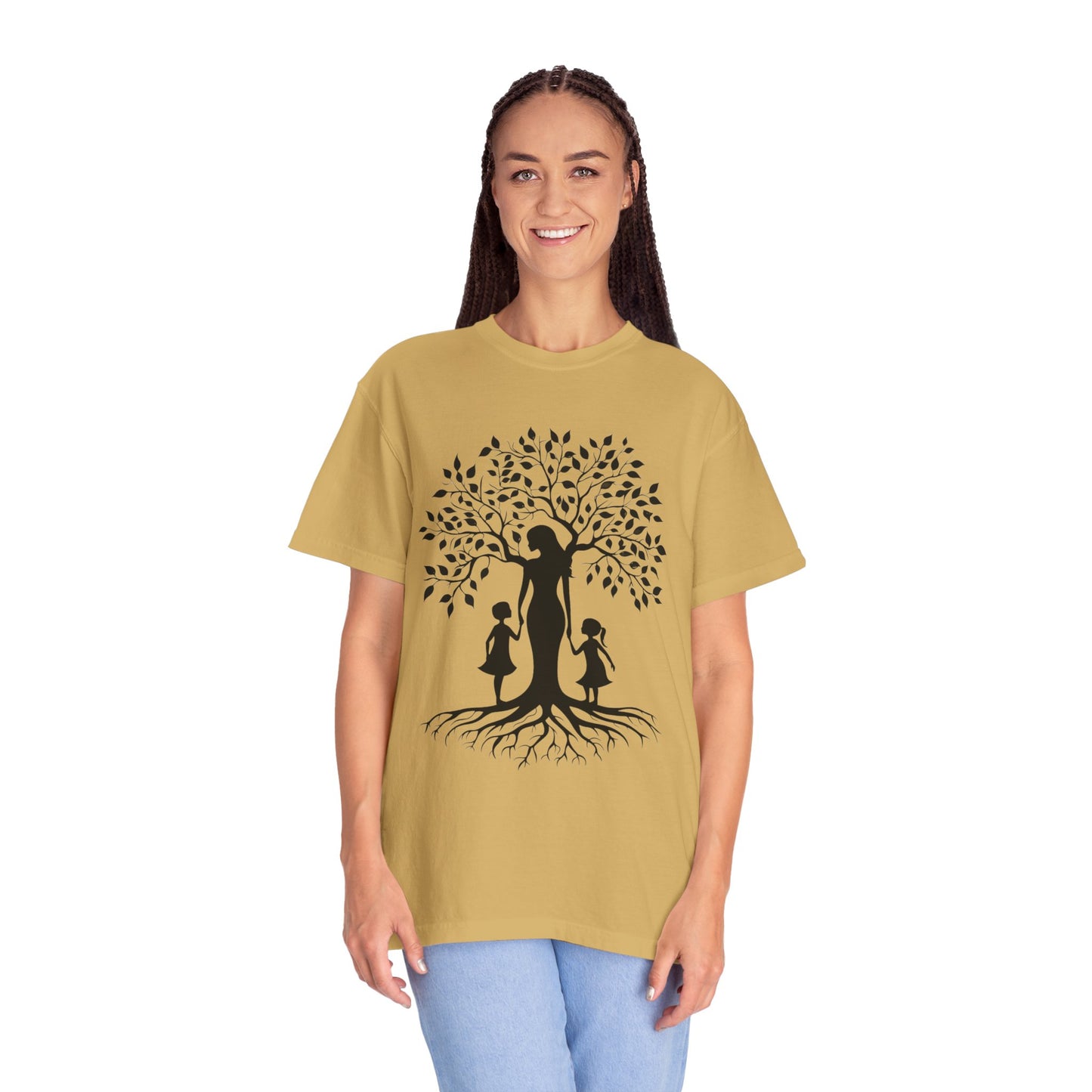 Nature-Inspired T-Shirt with Mom and Kids Design - Mother's day Gift - Birthday Gift