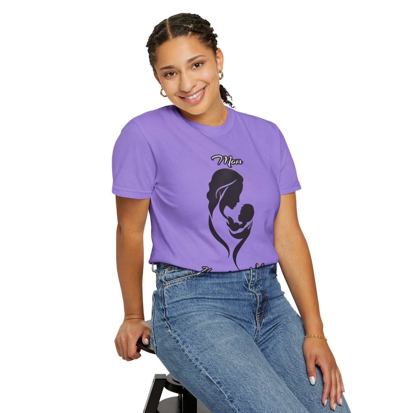 Garment-Dyed T-shirt - Mom's Unconditional Love Design